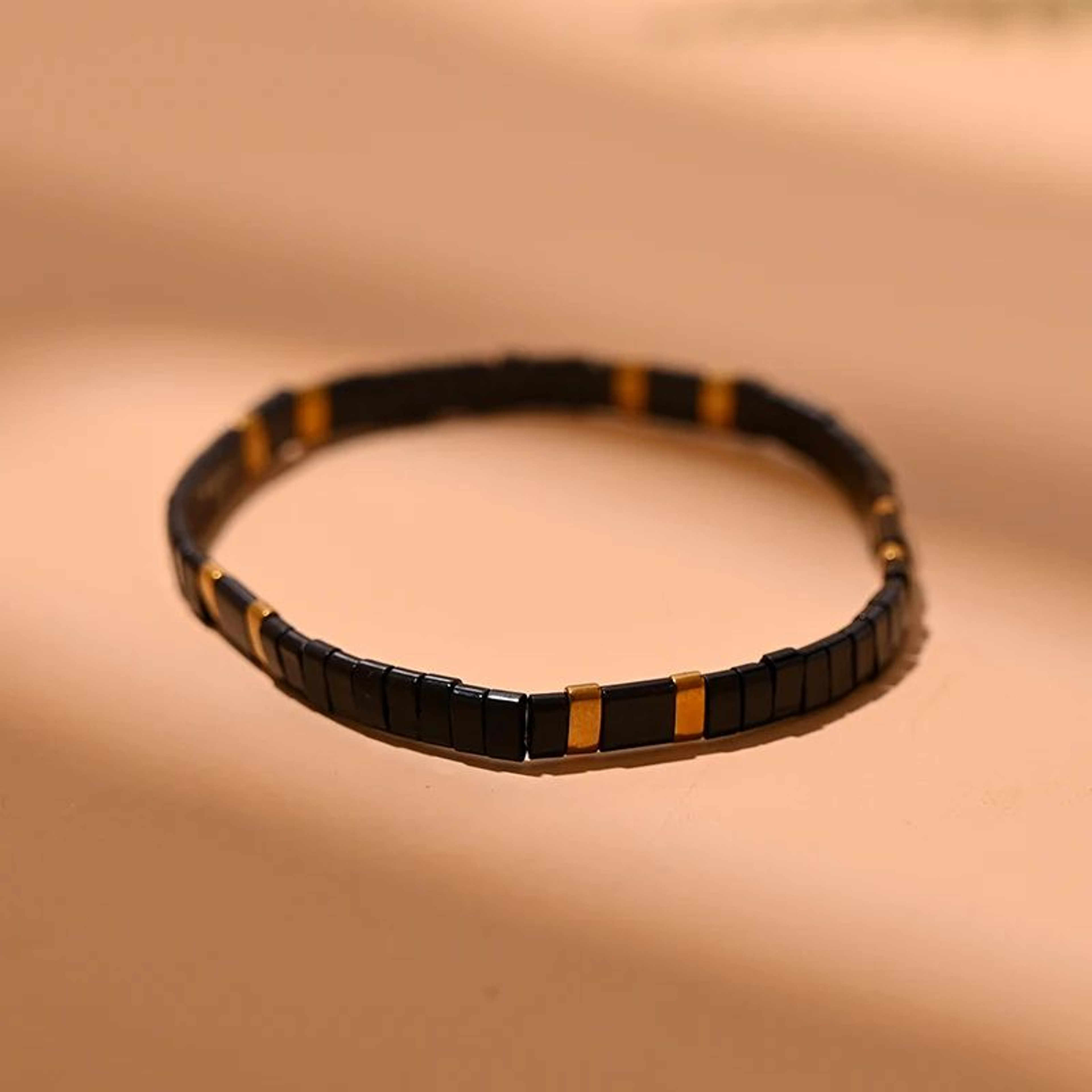 Handmade Tila Glass Bead Bracelet  Colorful Elastic Friendship Bracelet For Women  Girls 11