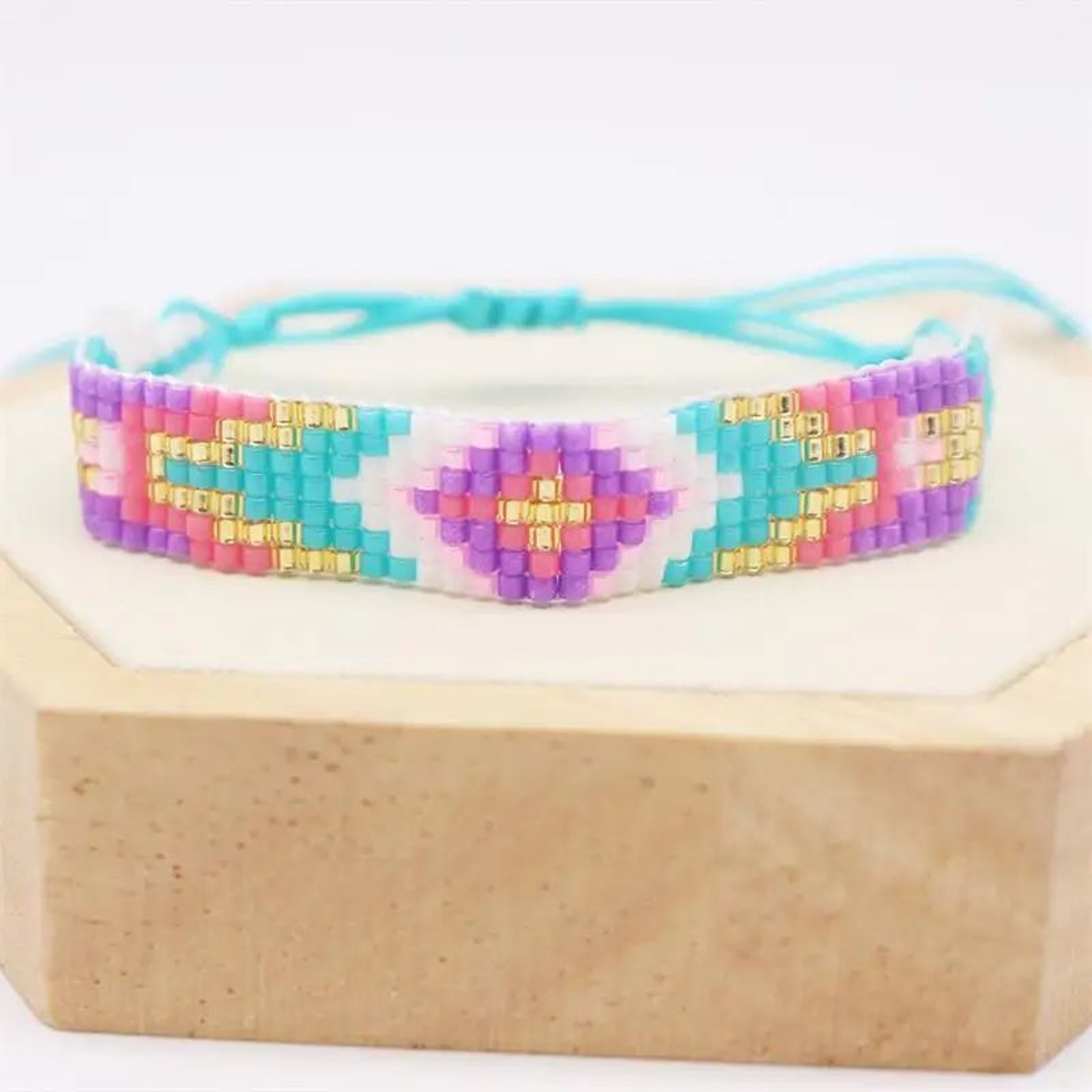Handmade Miyuki Beaded Friendship Bracelet  Woven Tassel Beach Bracelet For Women 4