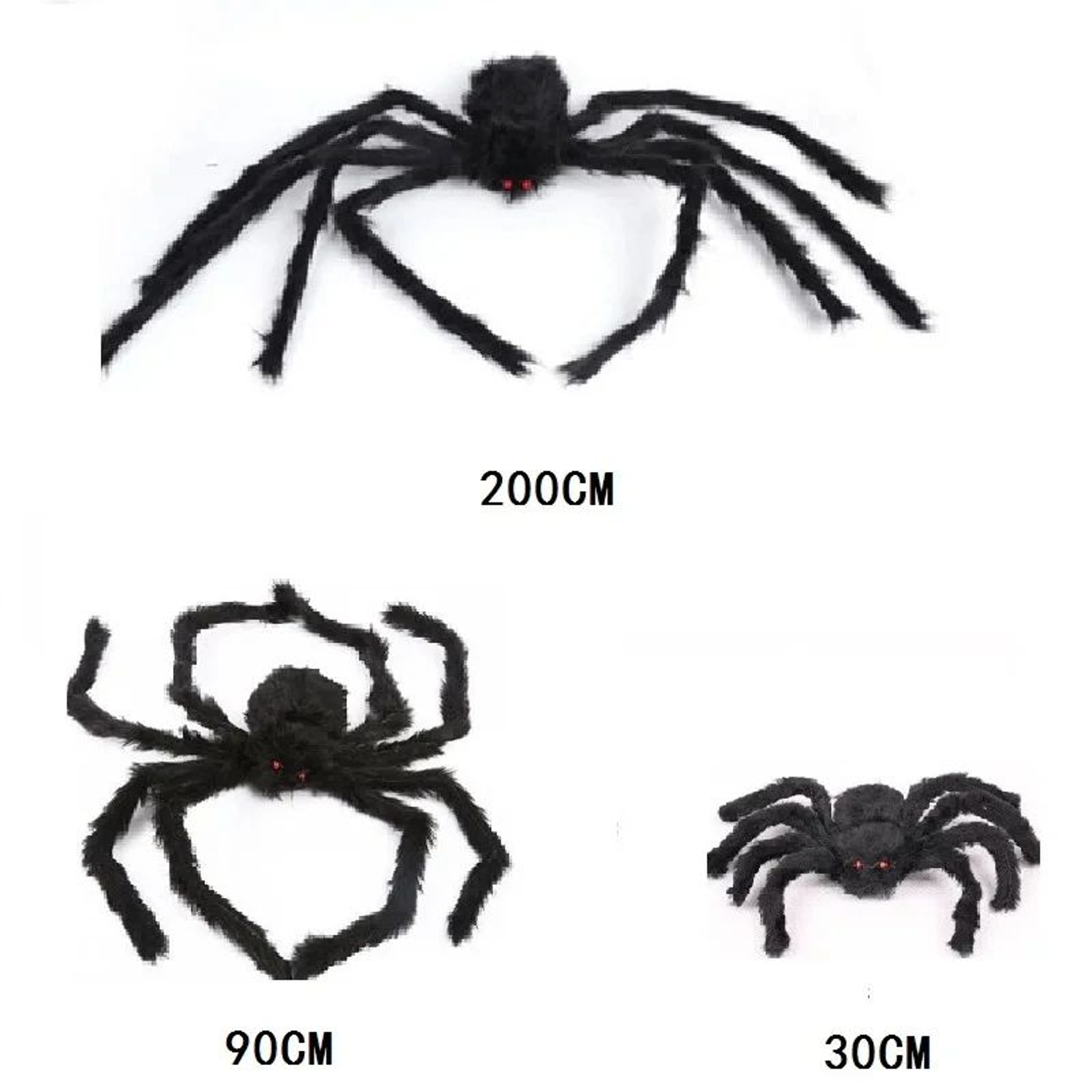 Halloween Giant Plush Spider Decoration  Bendable Scary Spider Prop For Haunted House Home  Outdoor 15