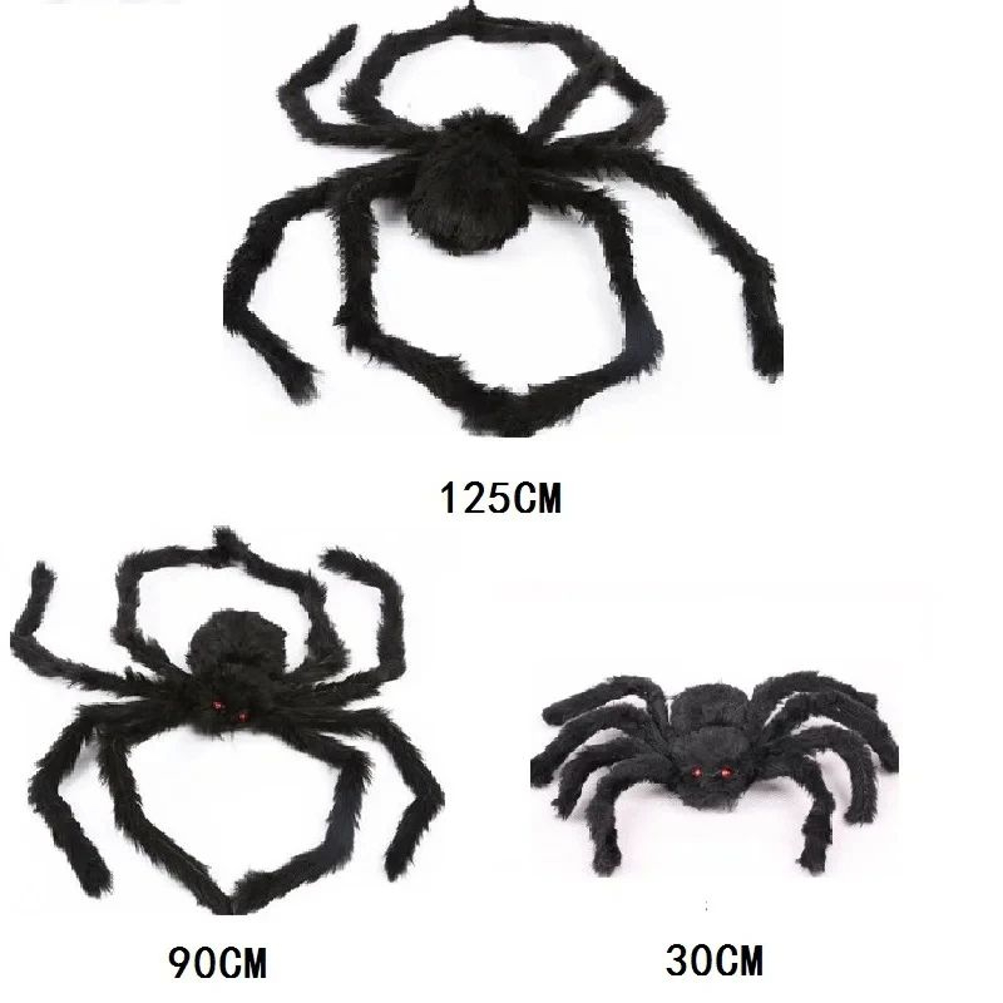 Halloween Giant Plush Spider Decoration  Bendable Scary Spider Prop For Haunted House Home  Outdoor 13