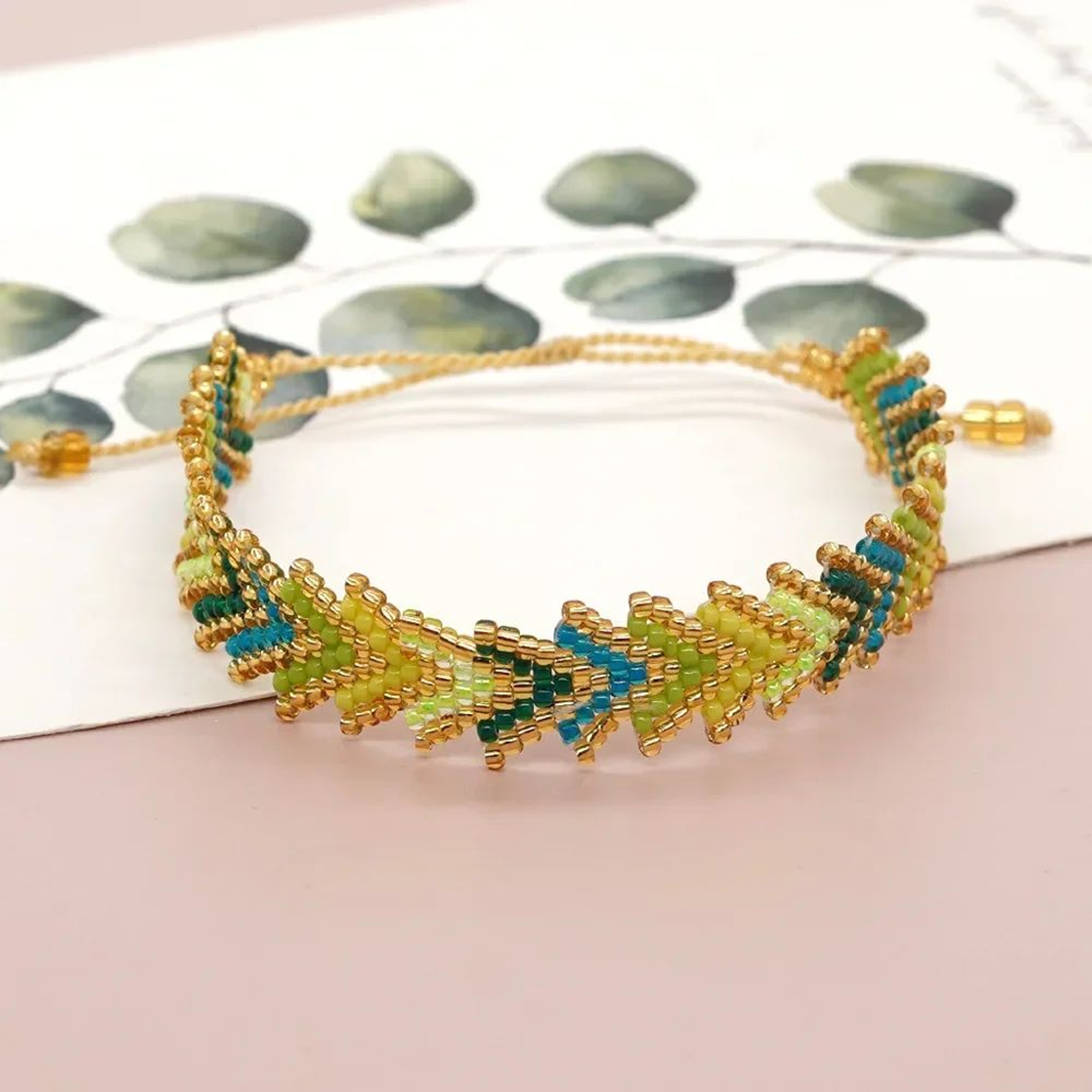 Rainbow Miyuki Rice Bead Bracelet  Handmade Adjustable Boho Arrow Friendship Bracelet For Women  Me 4