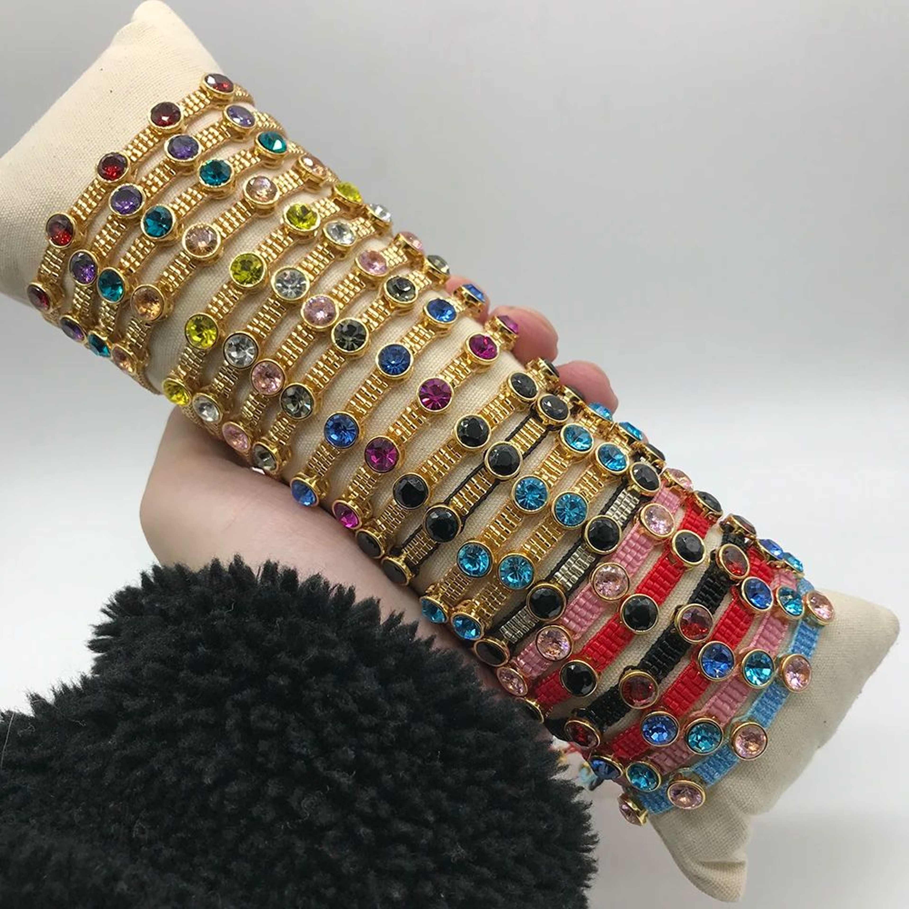 MIYUKI MultiColor Beaded Bracelet  Handmade Crystal Woven Bracelet With Micro Pave Zirconia  Stainl 0