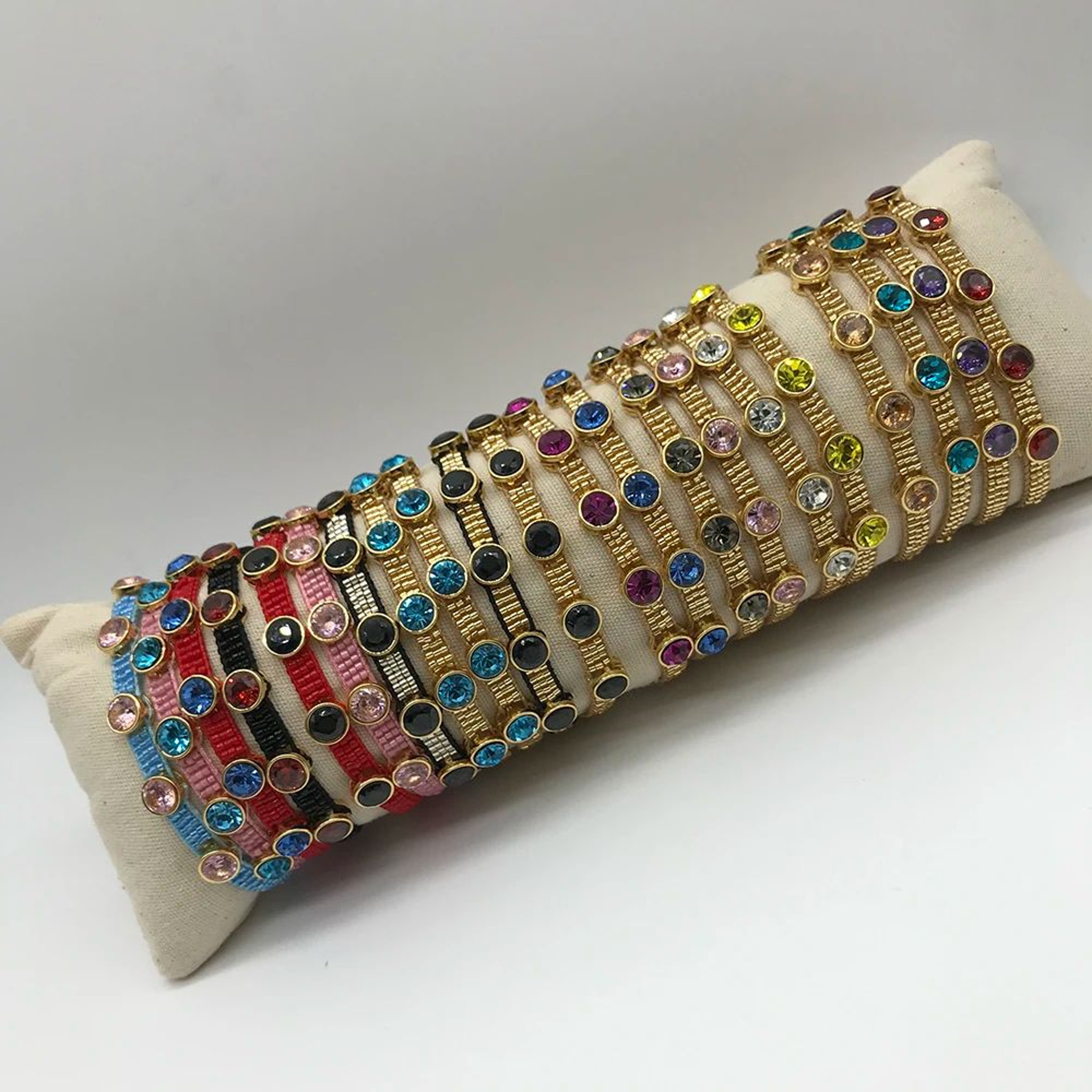 MIYUKI MultiColor Beaded Bracelet  Handmade Crystal Woven Bracelet With Micro Pave Zirconia  Stainl 1