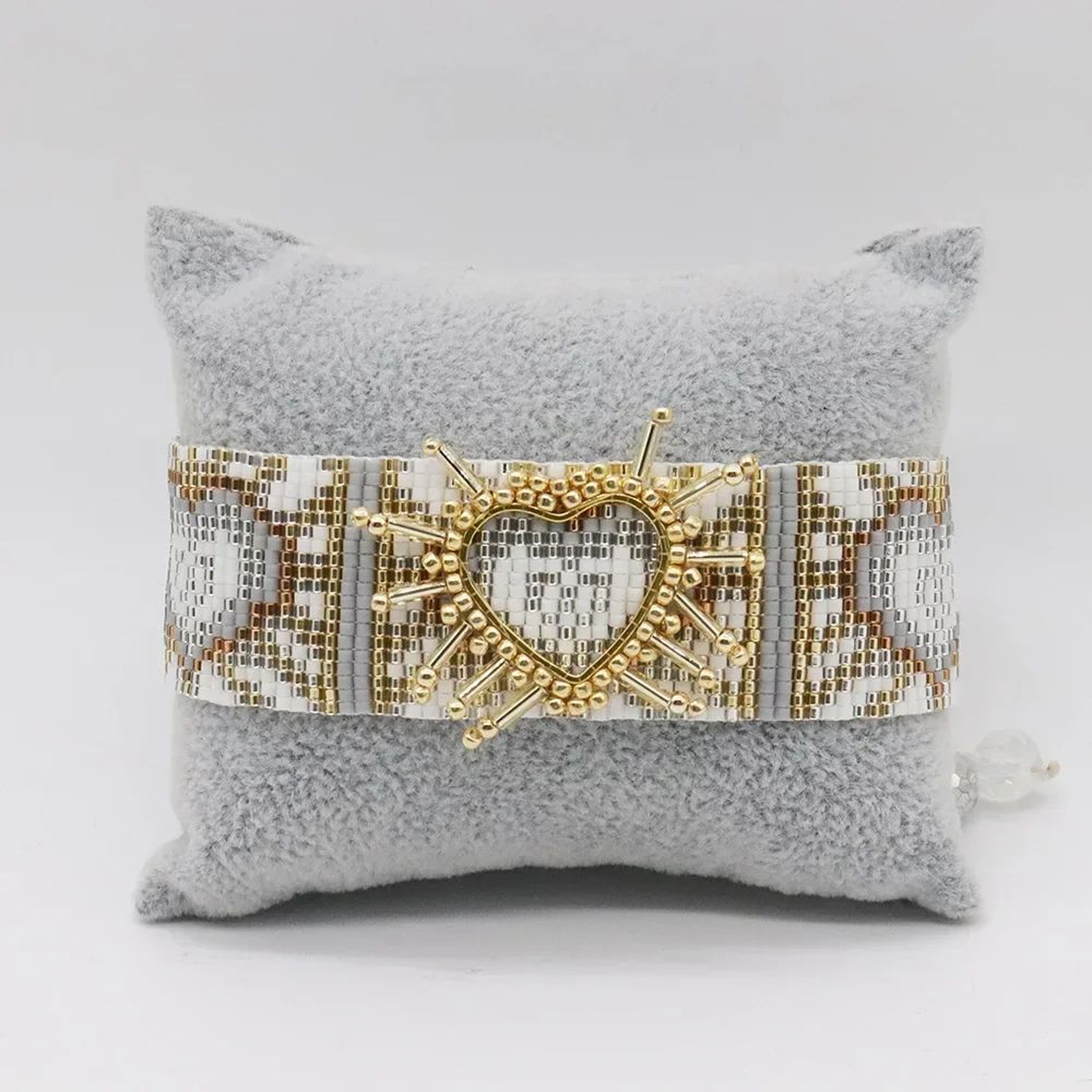 Handwoven Beaded Love Bracelet  Adjustable Boho Rice Bead Bracelet For Women  Men 7