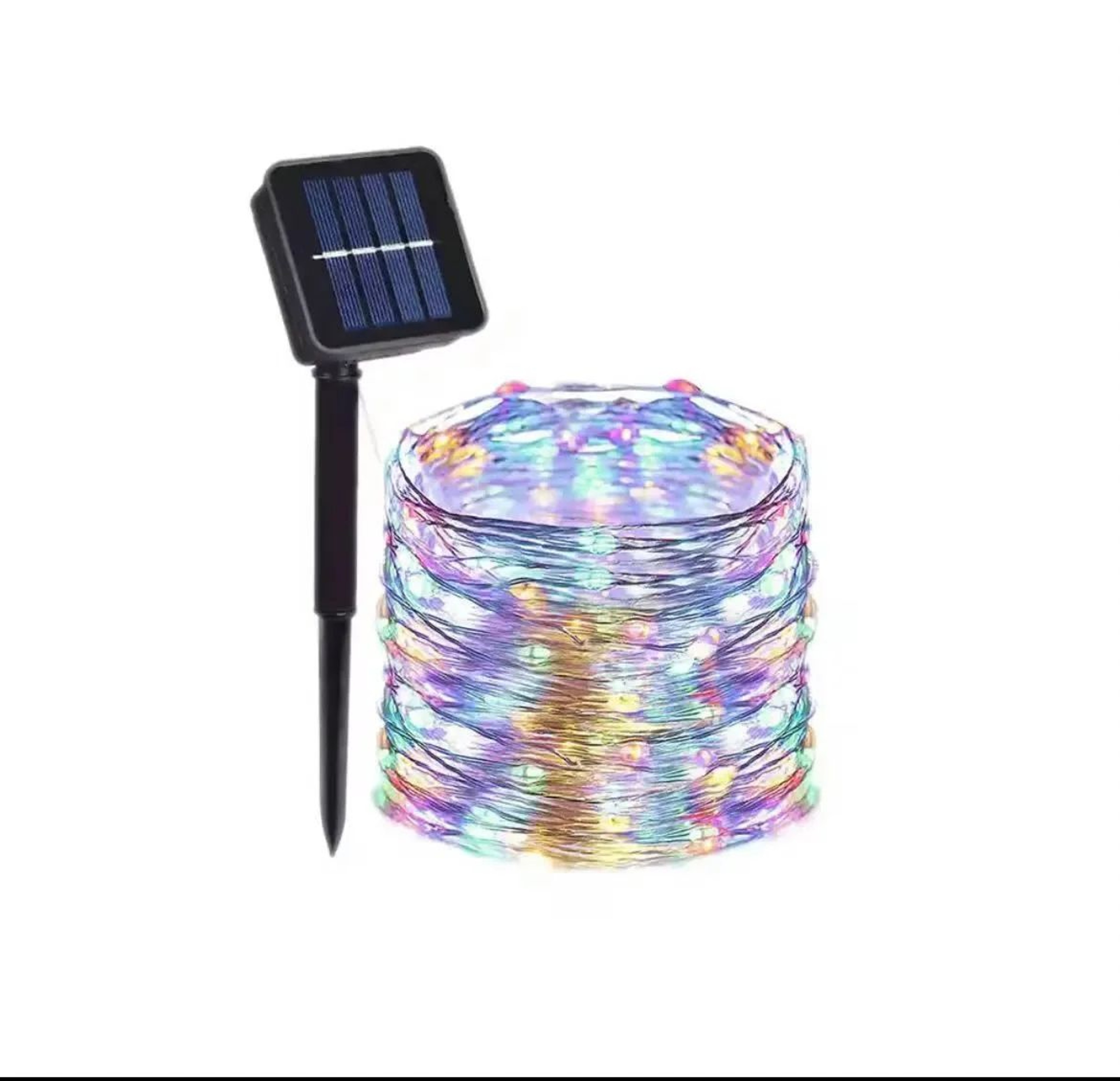Solar LED Fairy String Lights  Waterproof Copper Wire Outdoor Christmas Garden Lights With 8 Lighti 12