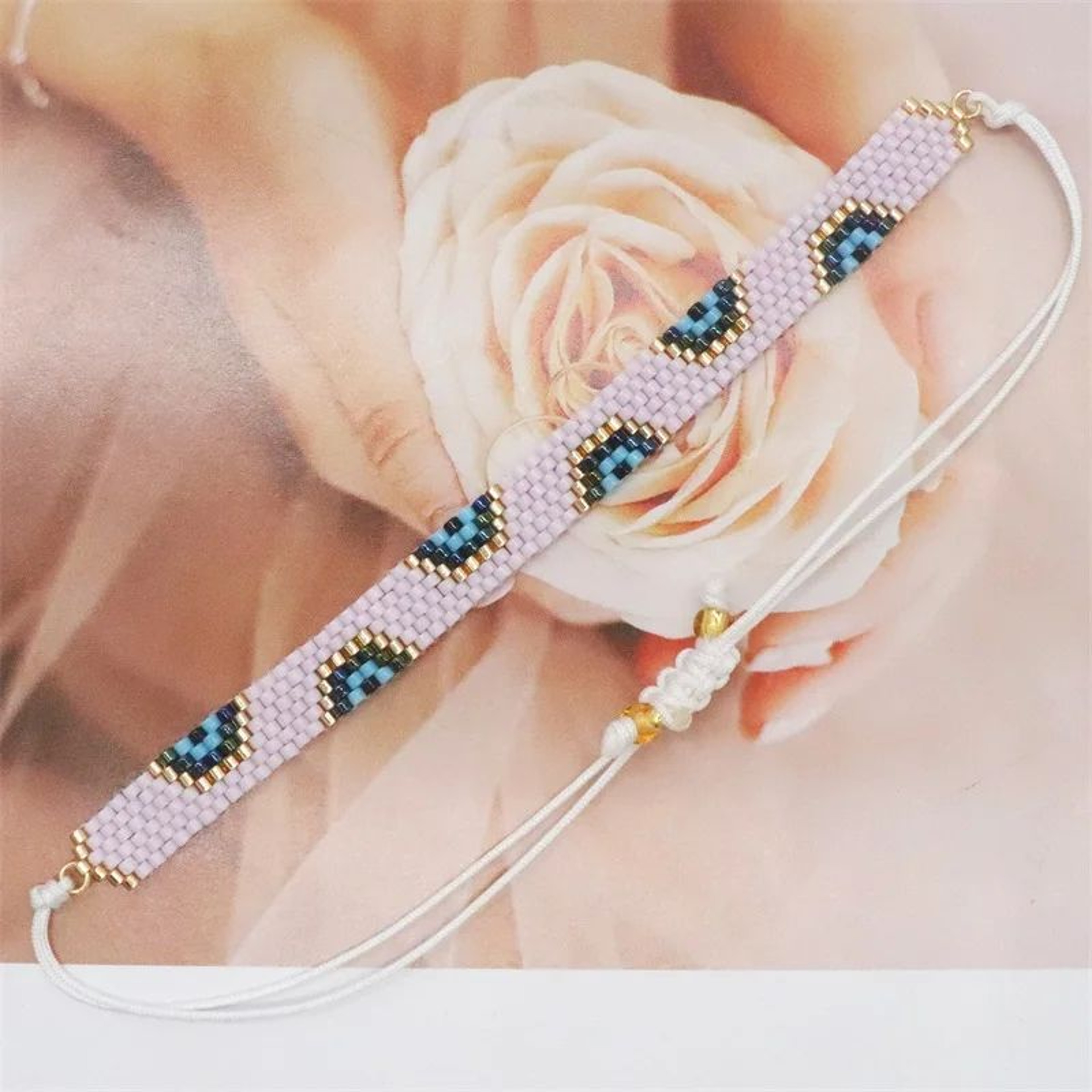 Miyuki Beaded Star Bracelet  Boho Woven Tassel Cuff Bracelet For Women Ethnic Jewelry Gift 18