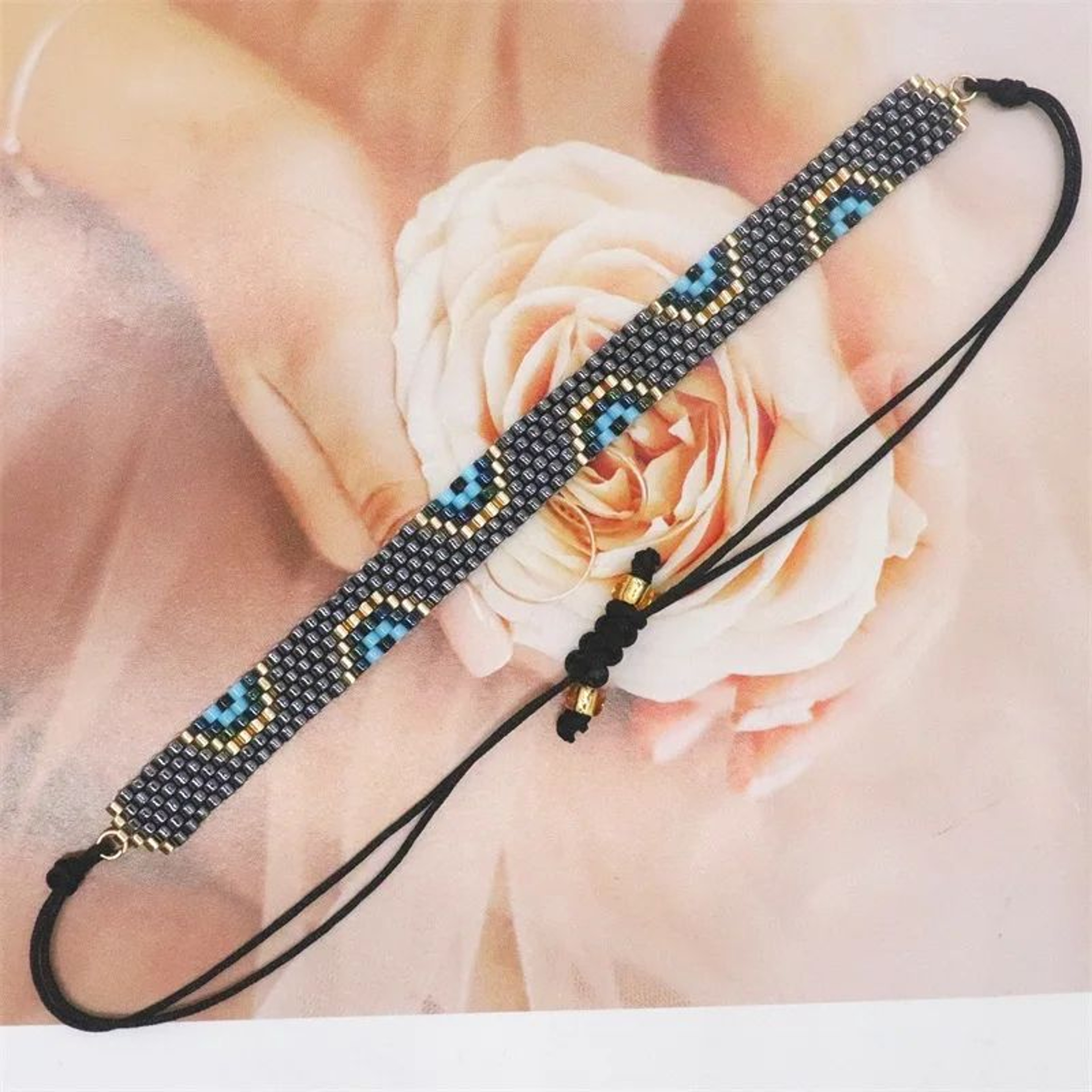 Miyuki Beaded Star Bracelet  Boho Woven Tassel Cuff Bracelet For Women Ethnic Jewelry Gift 24