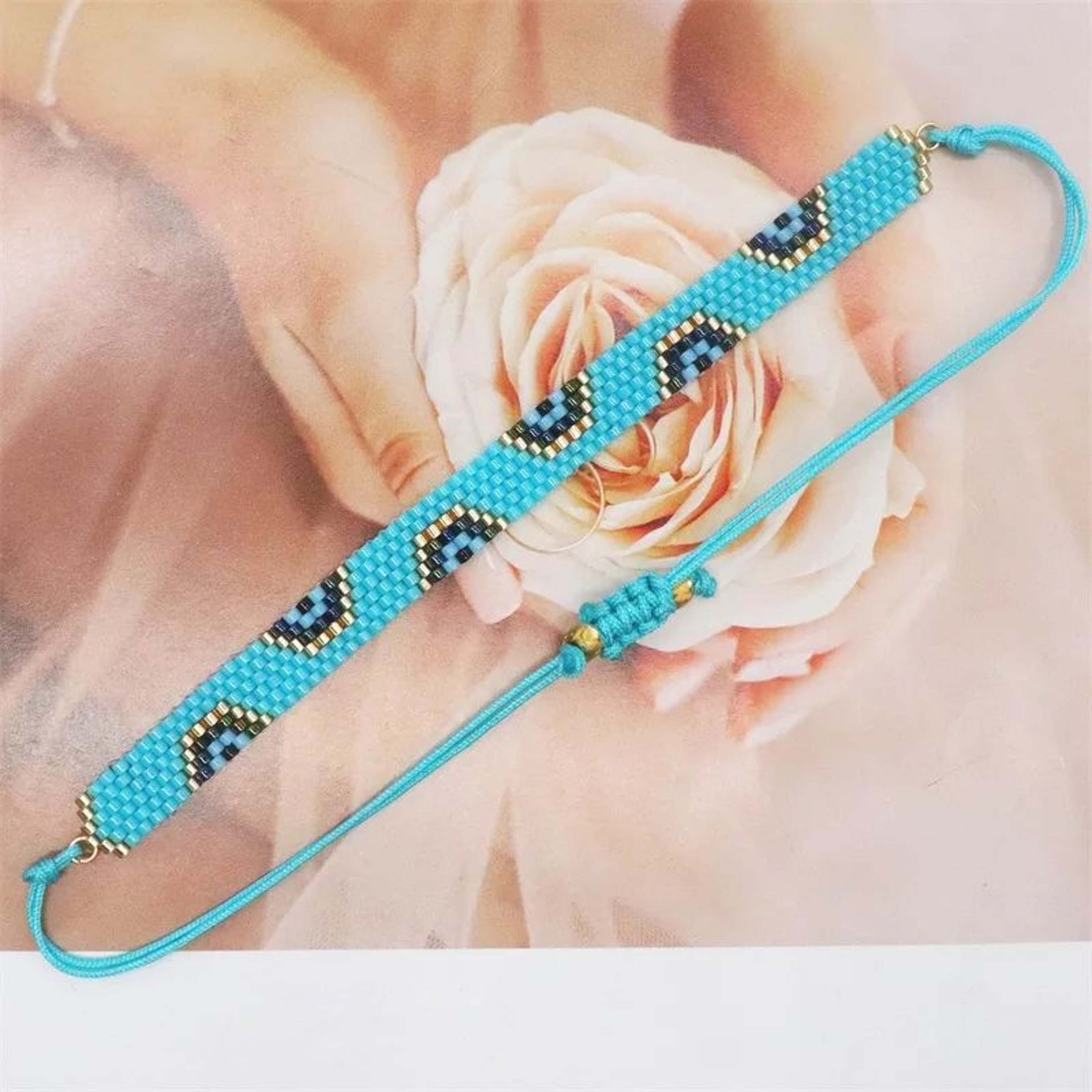 Miyuki Beaded Star Bracelet  Boho Woven Tassel Cuff Bracelet For Women Ethnic Jewelry Gift 22
