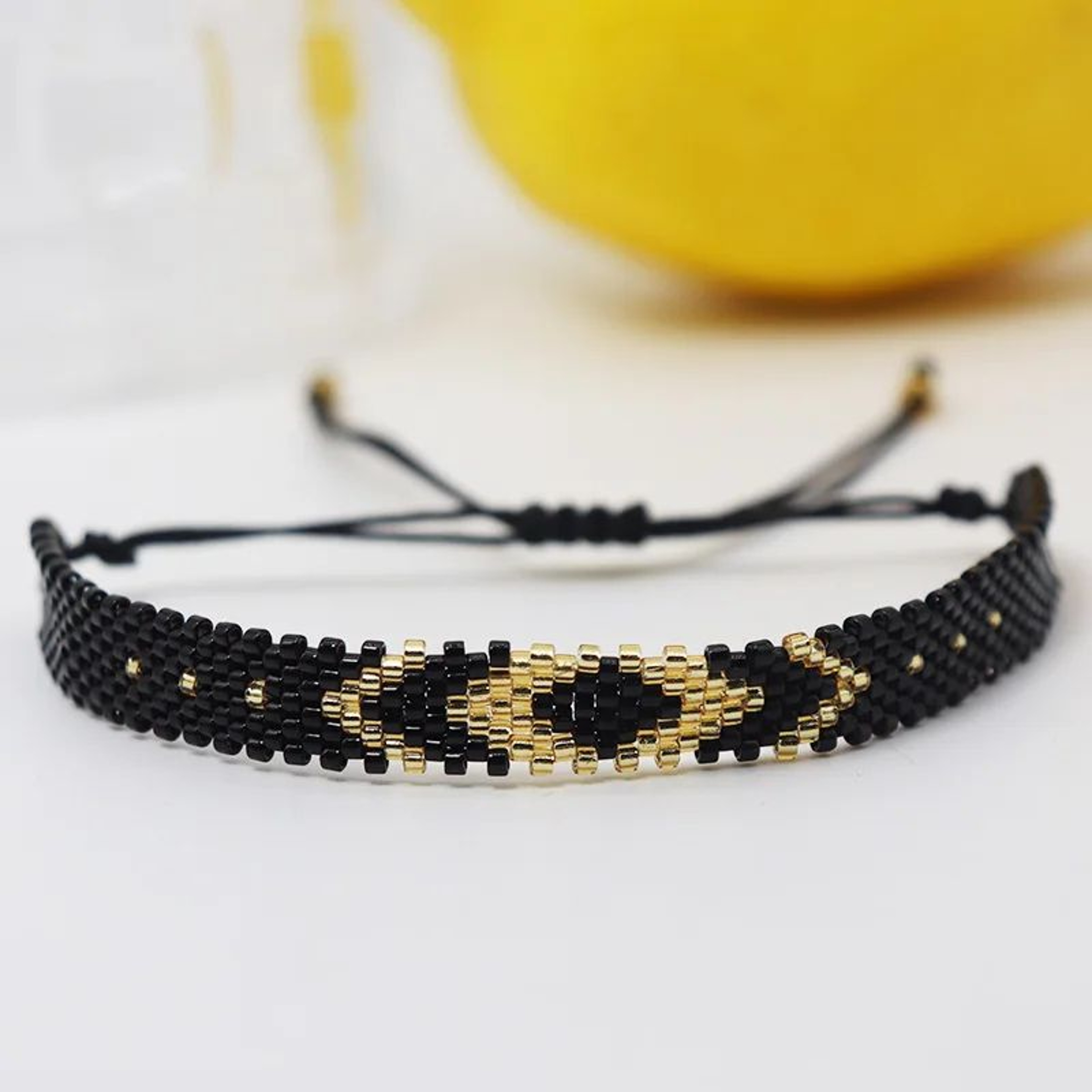 Handwoven Geometric Beaded Bracelet  Adjustable Boho Rice Bead Bracelet For Women  Men 9