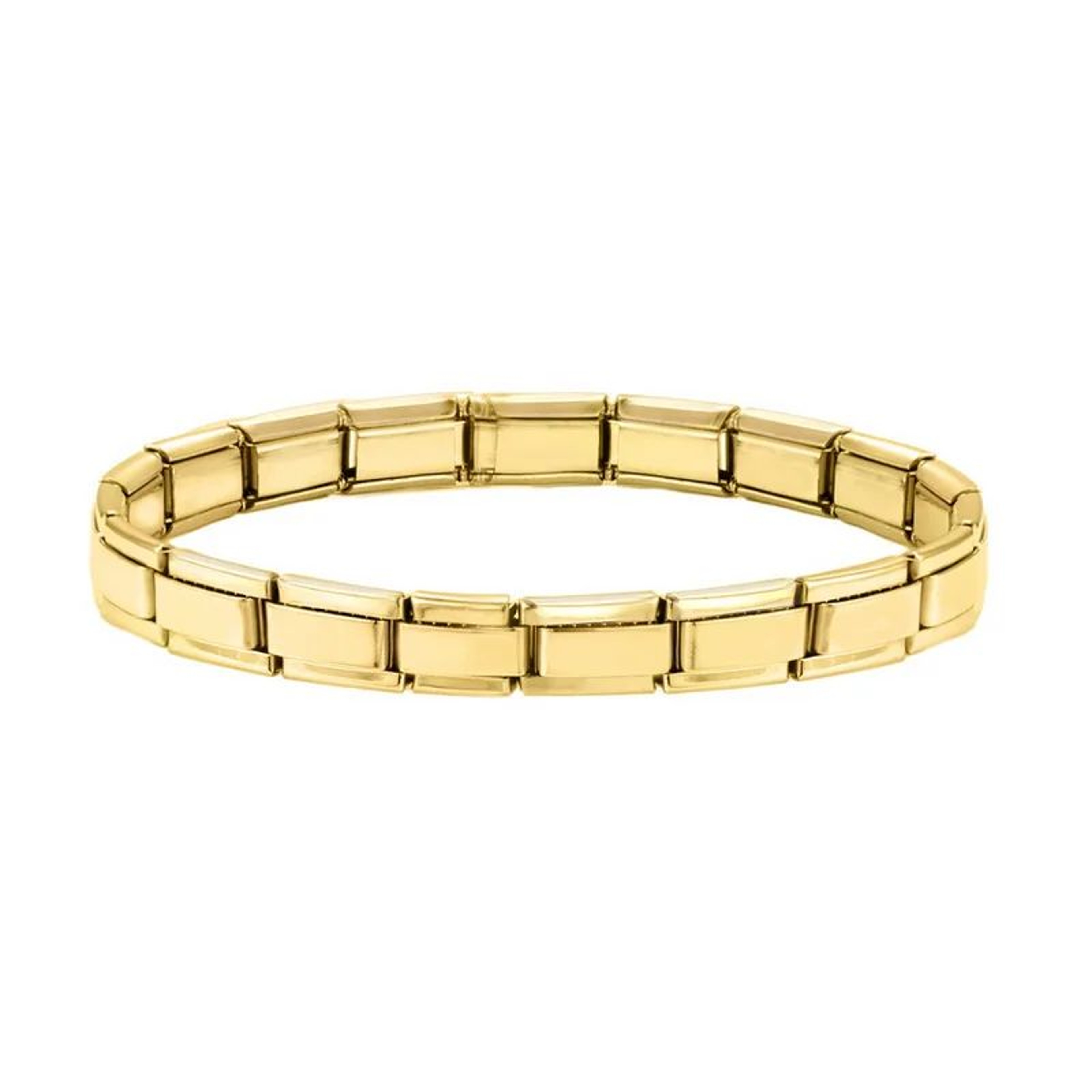 Stainless Steel Italian Link Charm Bracelet  9 Mm Elastic Star  Cross DIY Bracelet For Women  Men 6