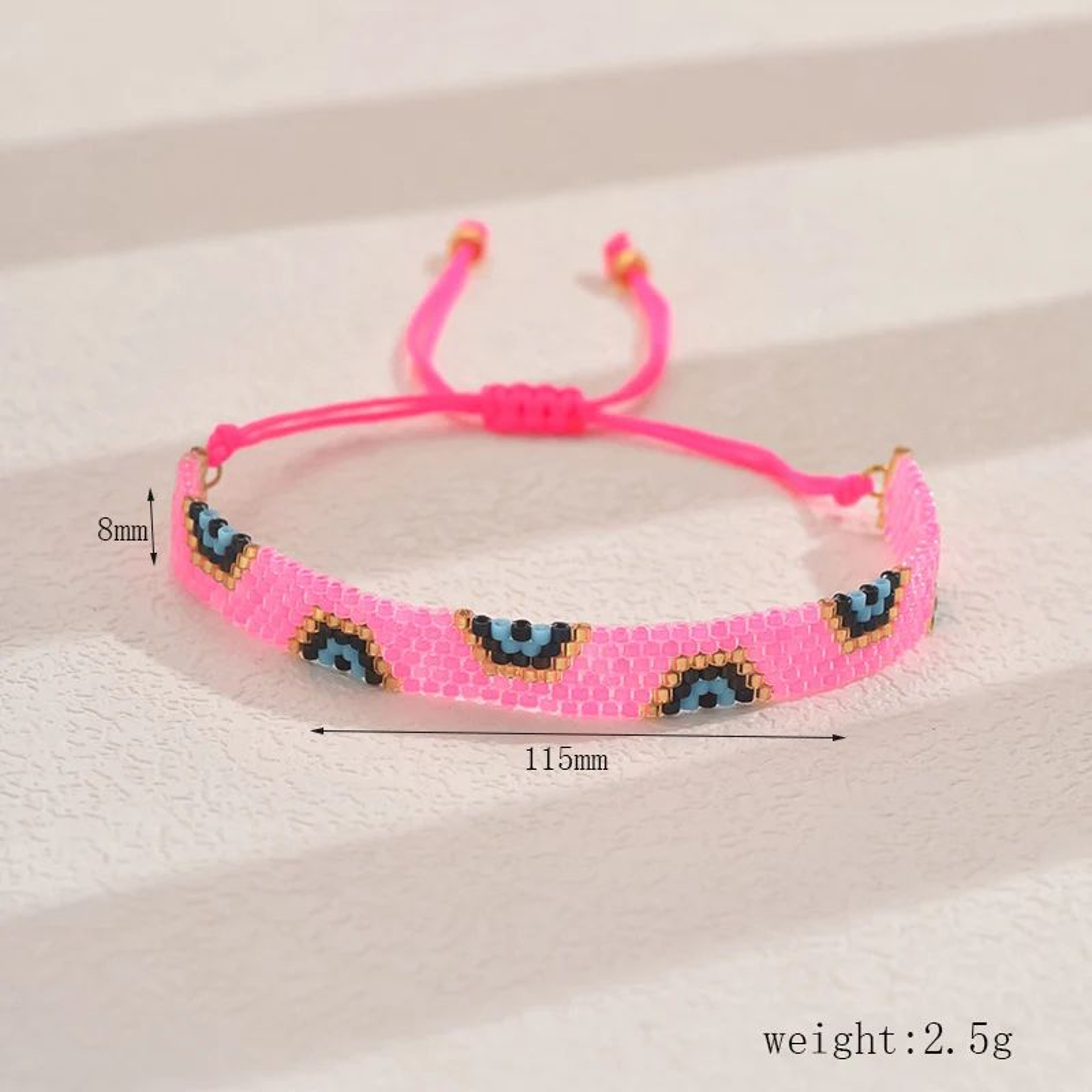Boho Ethnic Miyuki Beaded Bracelet Set  Handmade Woven Rope Charm Bracelets For Women 3