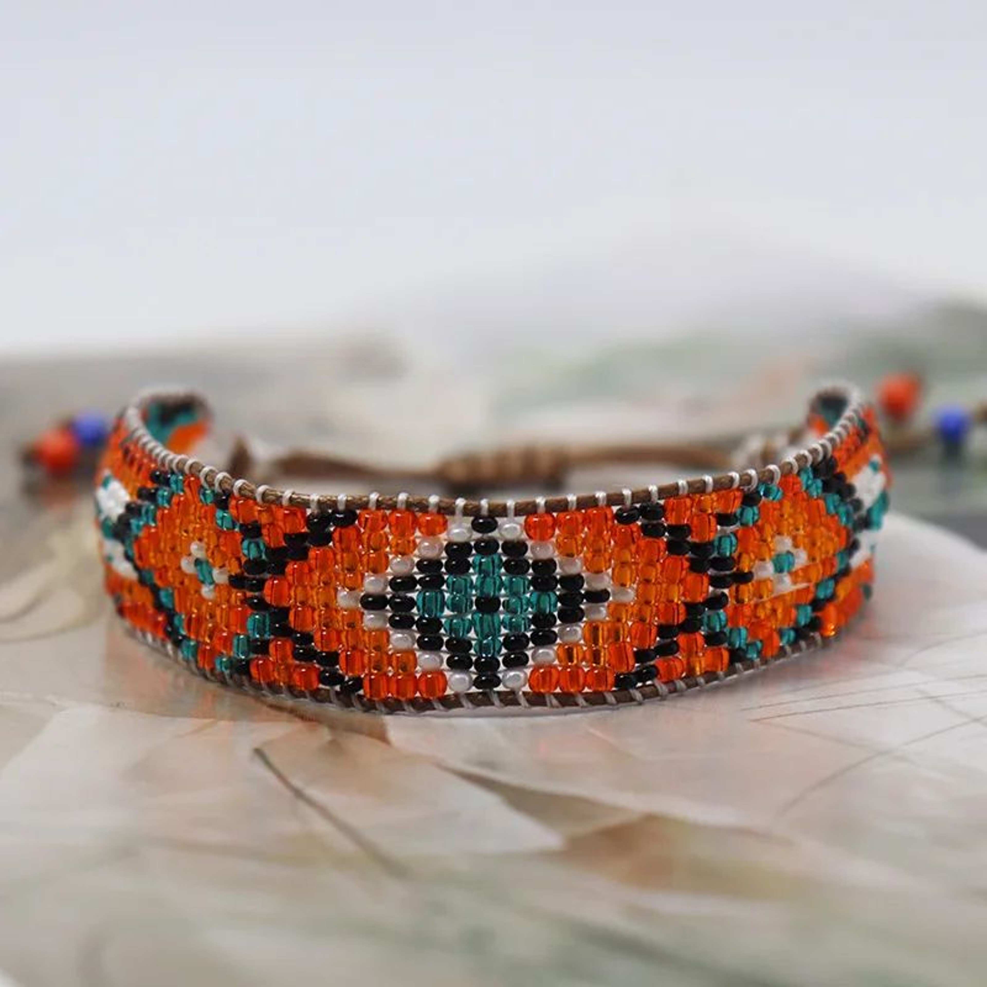 Handmade Boho Friendship Beaded Bracelet  Adjustable Braided String Seed Bead Charm Bracelet For Wo 9