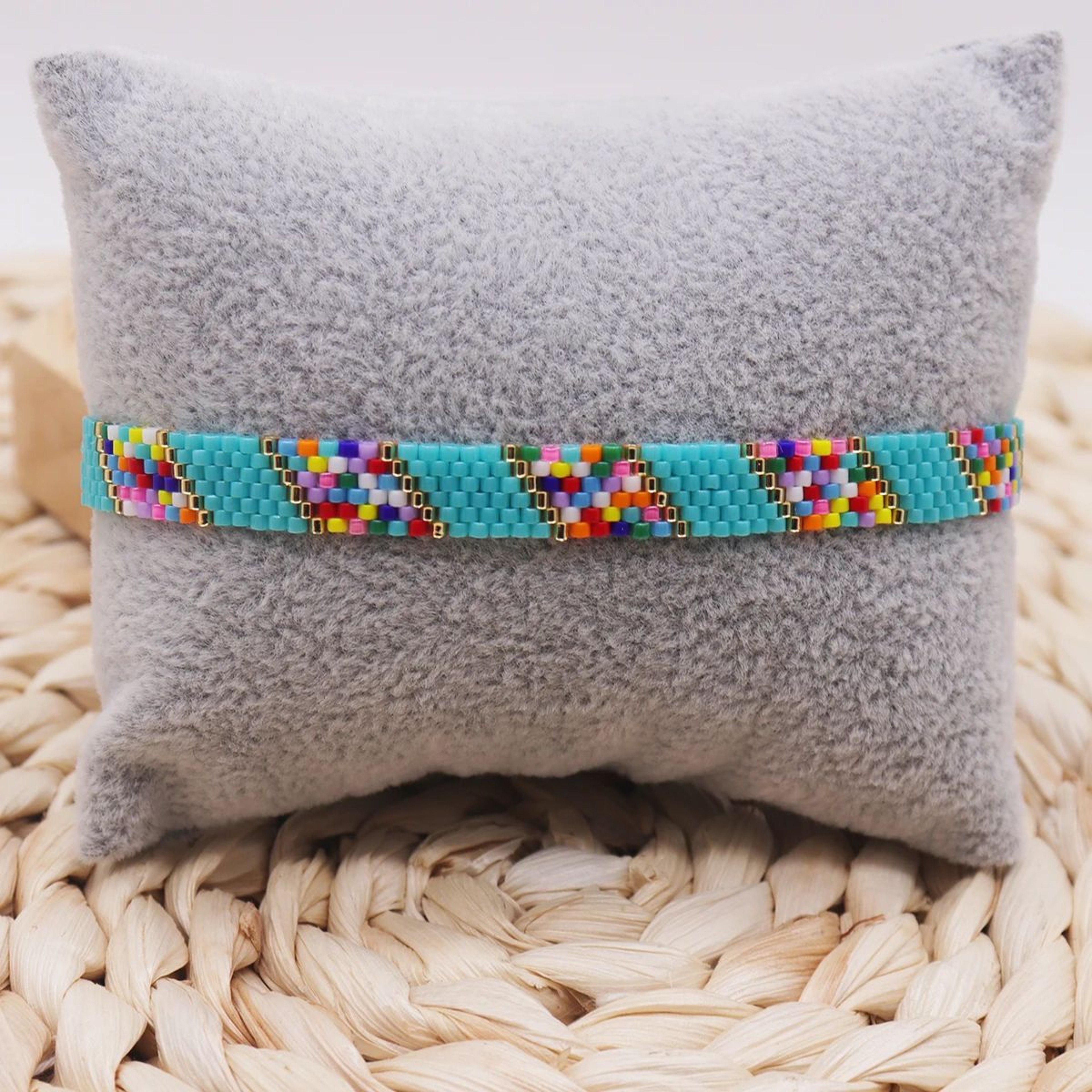 Handmade Miyuki Beaded Bracelet  Leaves  Skull Pattern Woven Boho Bracelet For Women 10