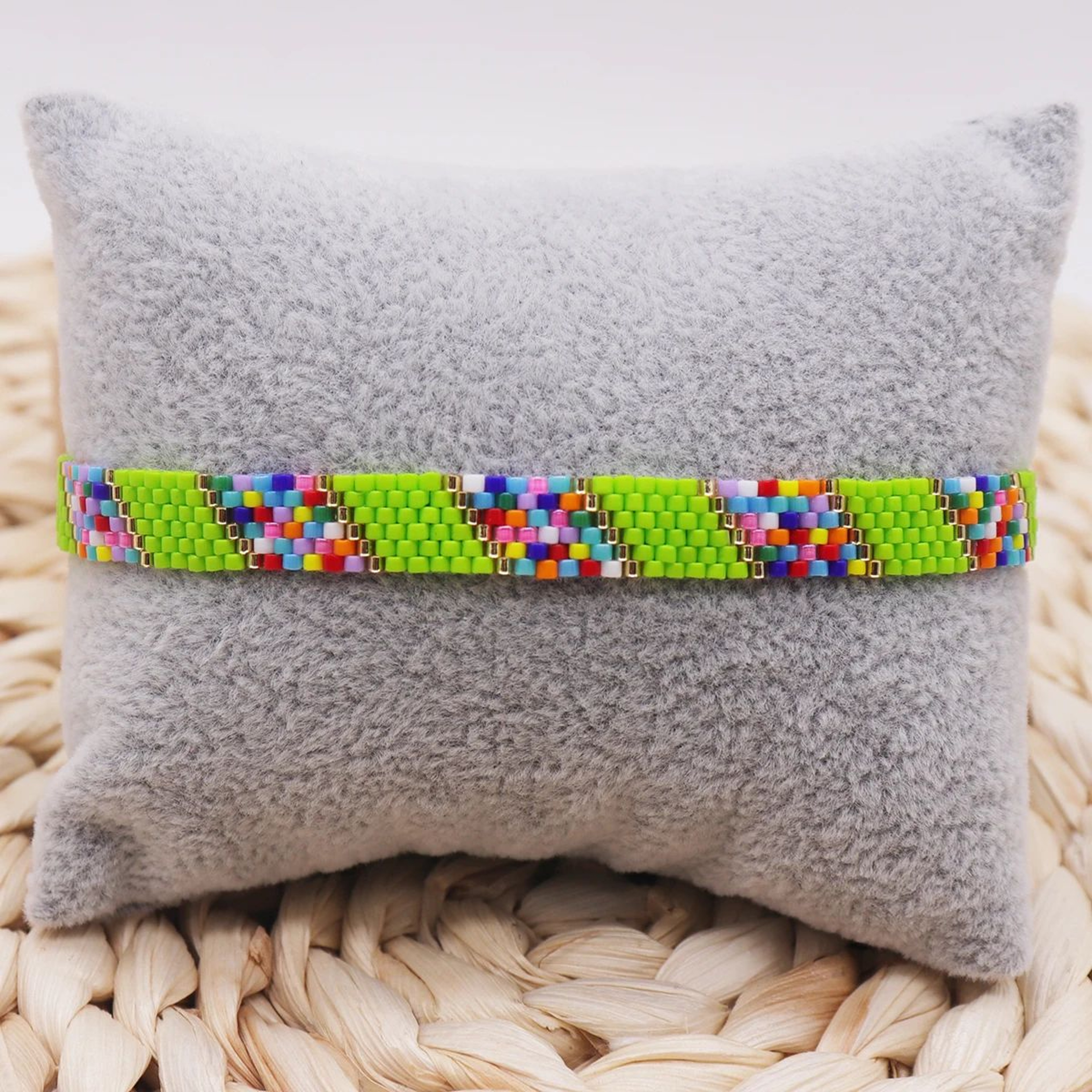 Handmade Miyuki Beaded Bracelet  Leaves  Skull Pattern Woven Boho Bracelet For Women 9