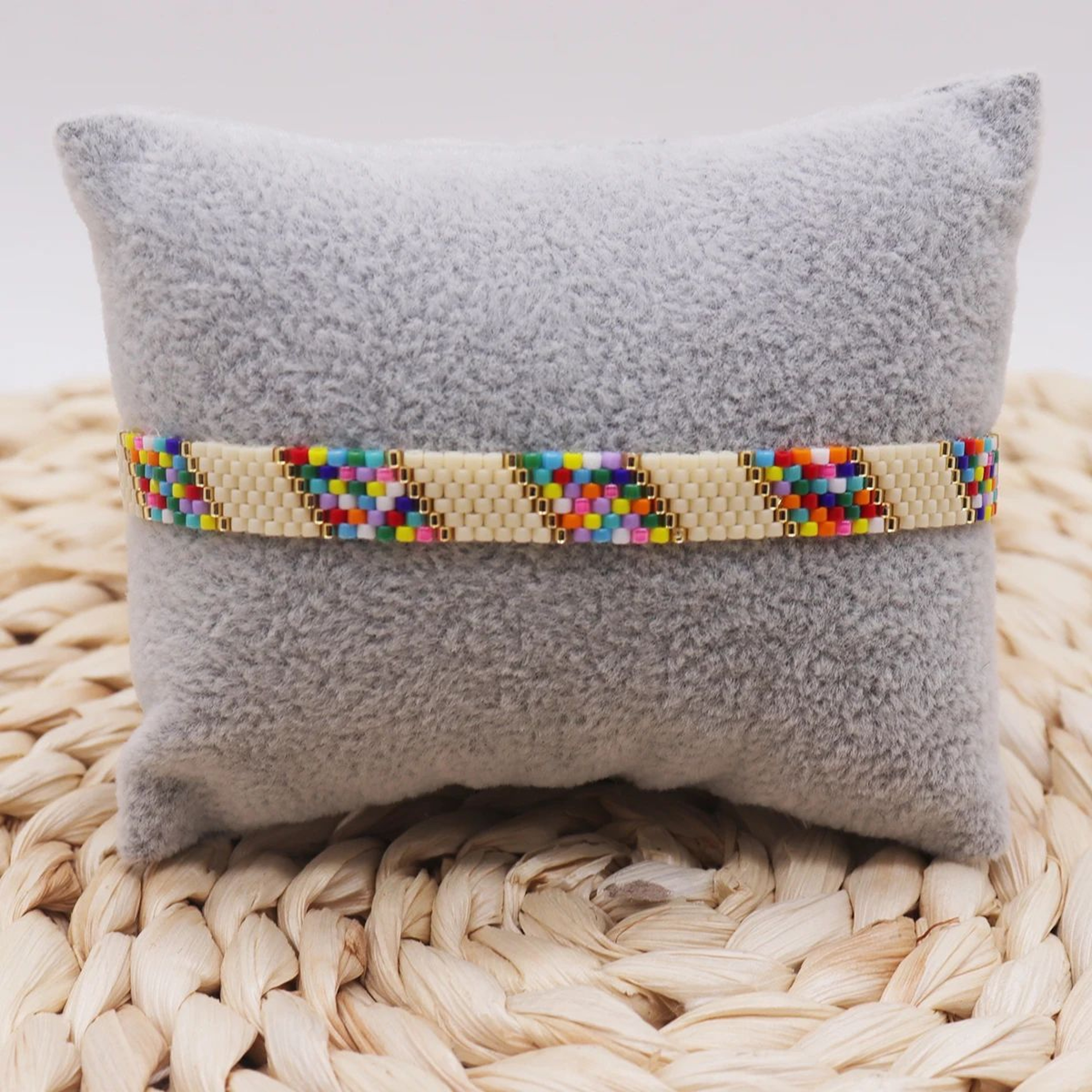 Handmade Miyuki Beaded Bracelet  Leaves  Skull Pattern Woven Boho Bracelet For Women 19