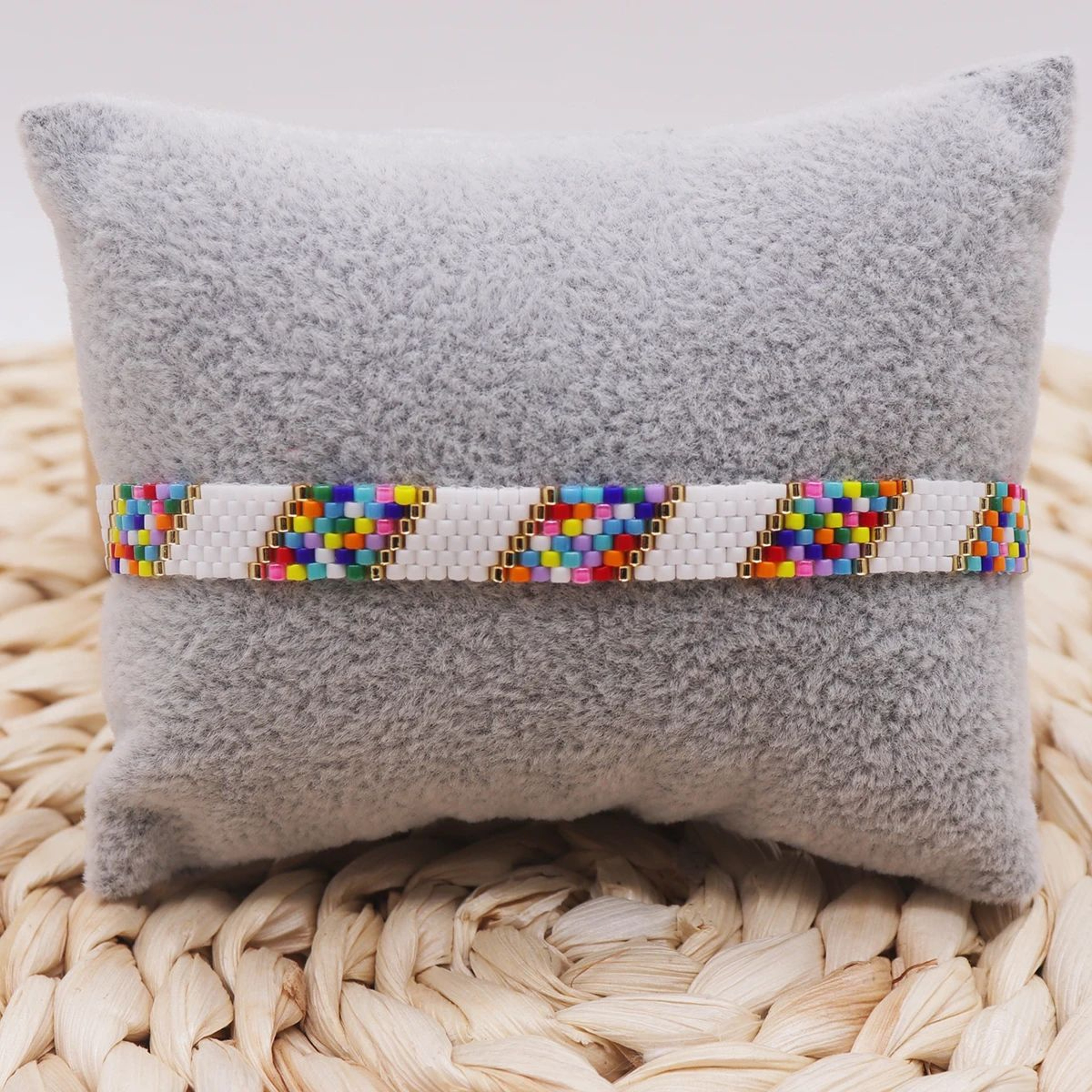 Handmade Miyuki Beaded Bracelet  Leaves  Skull Pattern Woven Boho Bracelet For Women 14