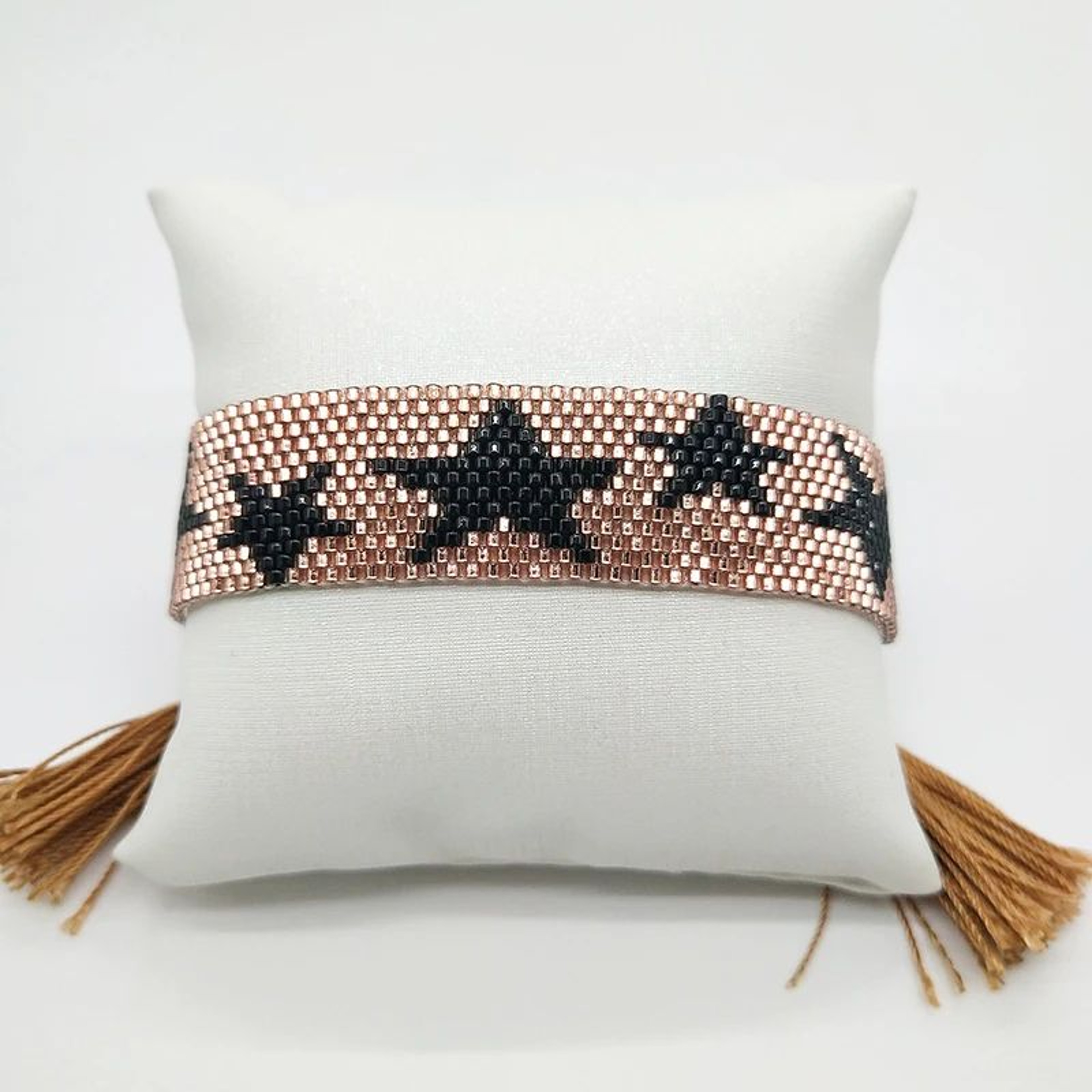 Handmade MIYUKI Star Bracelet  Rose Gold Copper Beaded Bracelet For Women 3