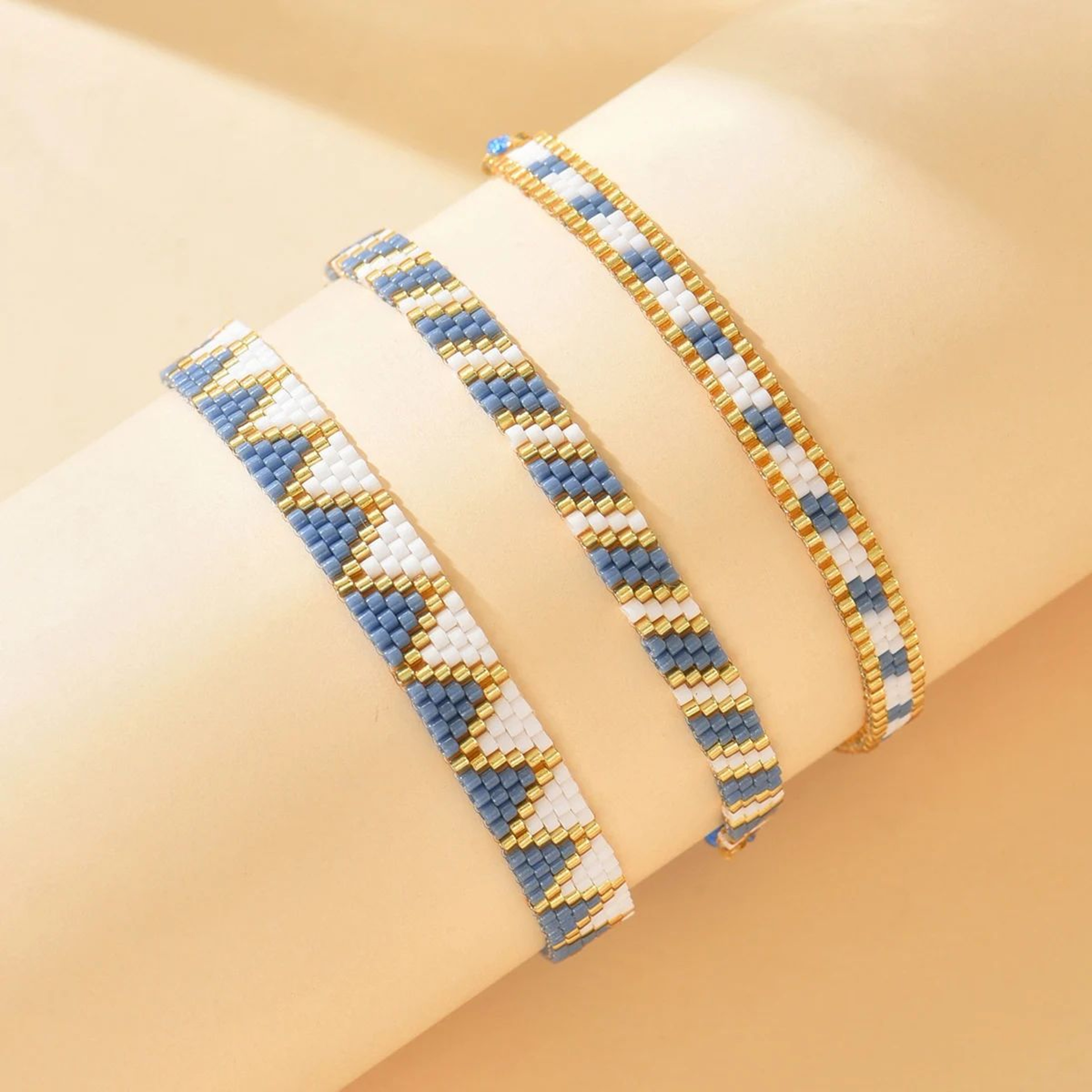 Handmade Bohemian Geometry Charm Bracelet  Miyuki Multicolor Beaded Friendship Bracelet For Women 2