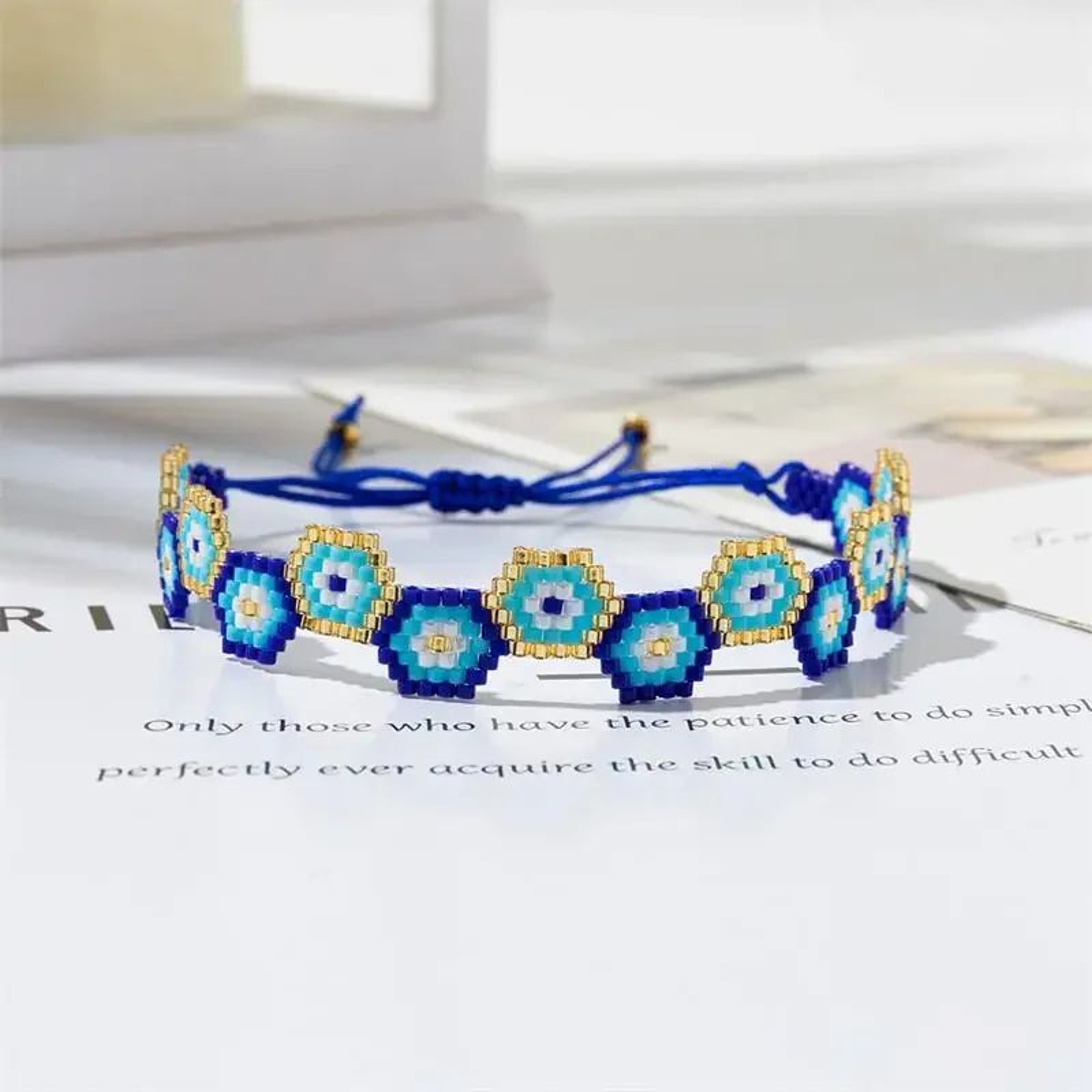 Bohemian Evil Eye Miyuki Bead Bracelet Set  Handmade Friendship Charm Bracelet For Women 1
