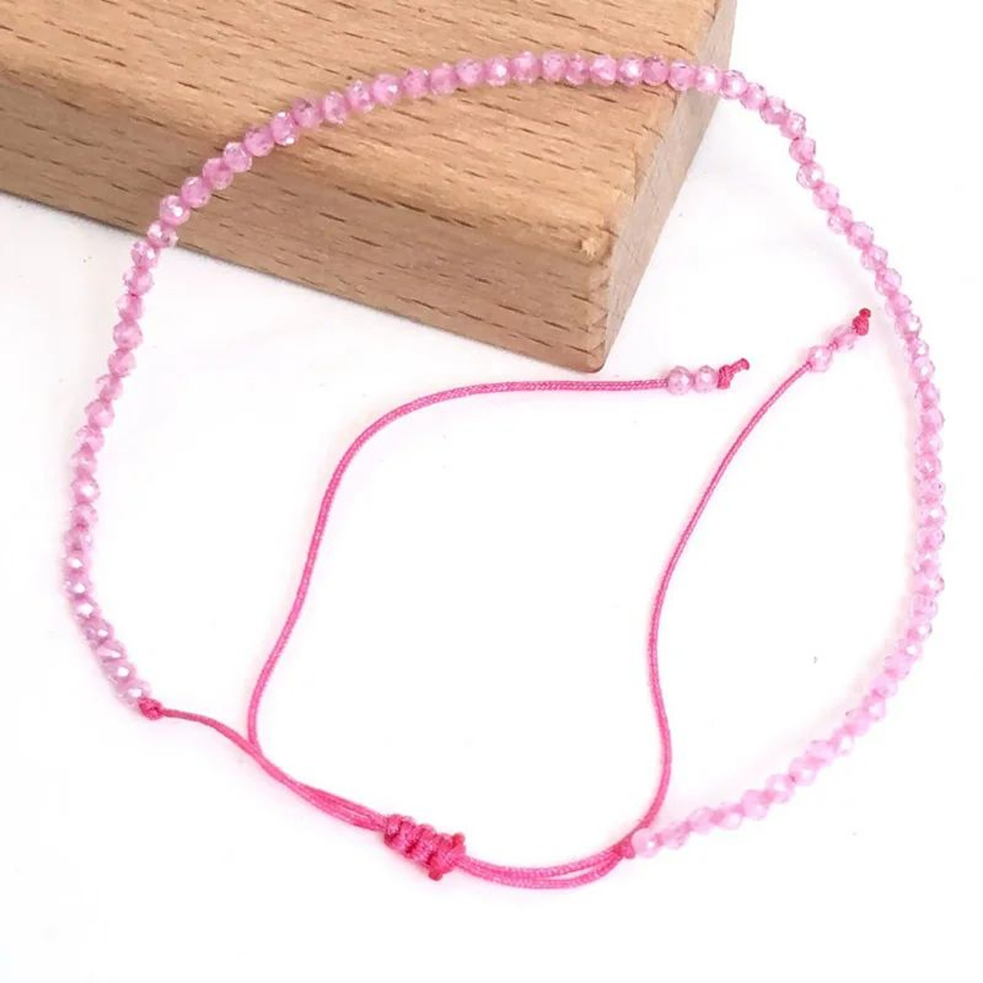 Natural Faceted Stone Beaded Bracelet  Adjustable Crystal Tourmaline Agate Handwoven Bracelet For W 11