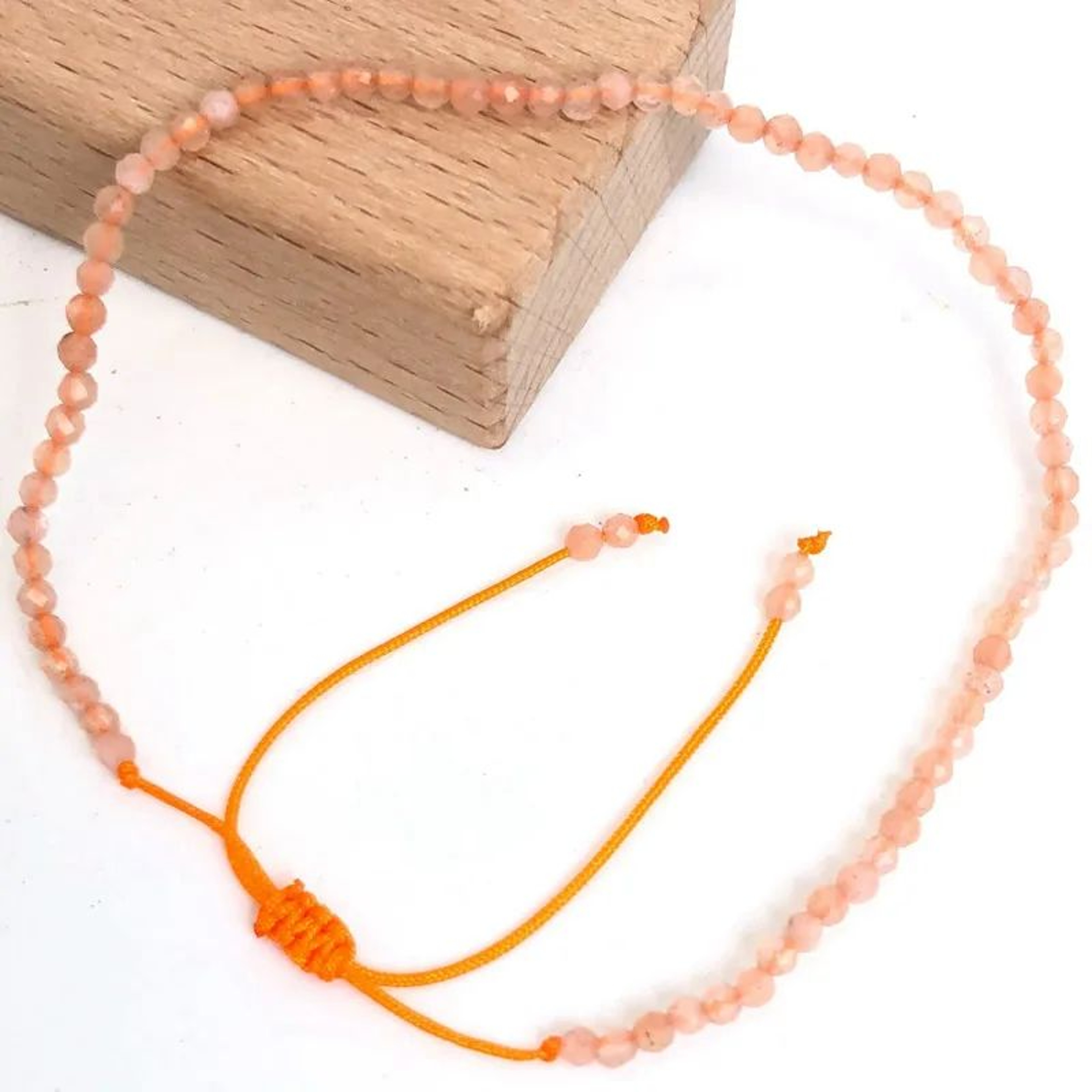 Natural Faceted Stone Beaded Bracelet  Adjustable Crystal Tourmaline Agate Handwoven Bracelet For W 21