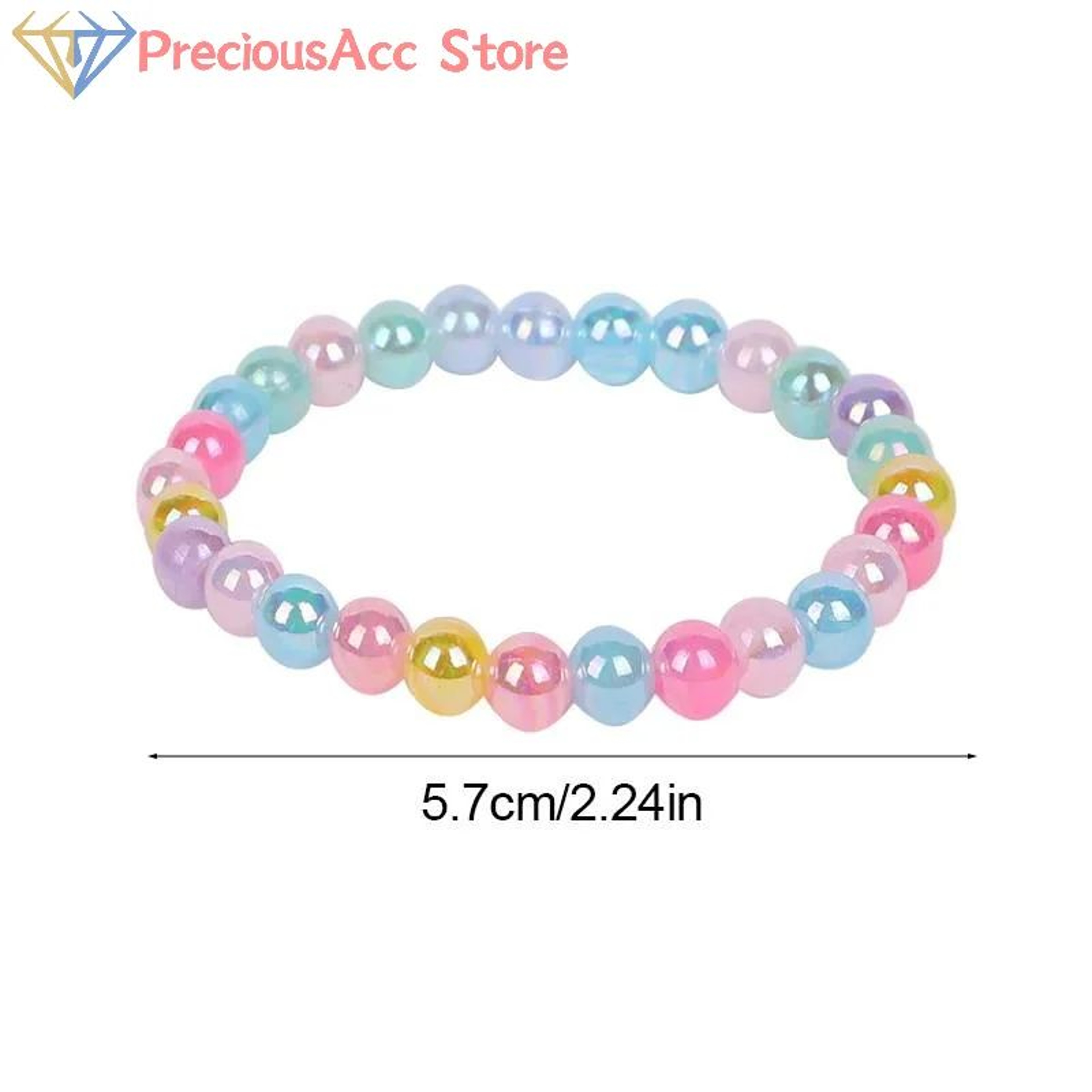 Colorful Beaded Kids Bracelet Set  Party Favor Bracelets Birthday Goodie Bag Fillers  Wedding Guest