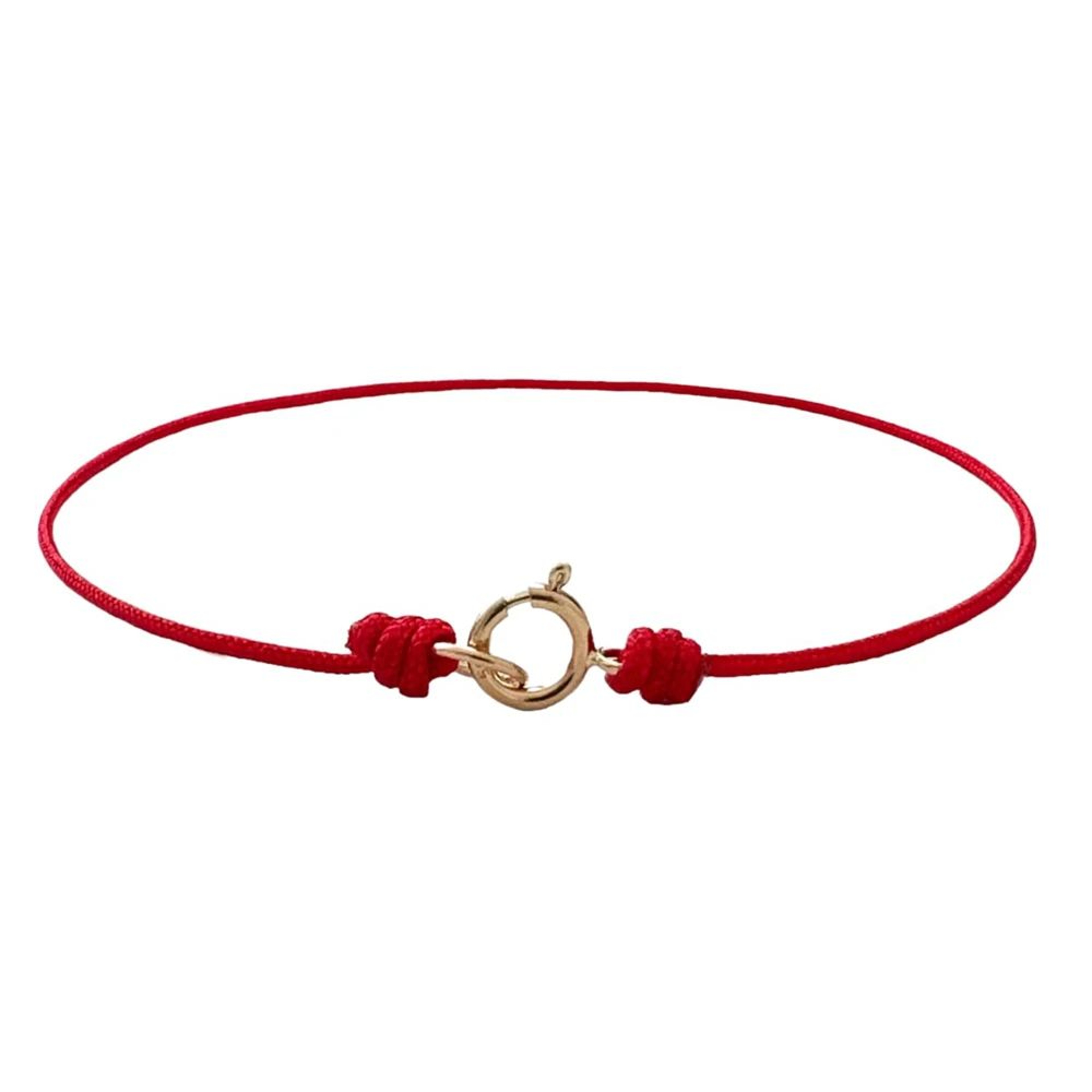 Extra Thin Red String Bracelet  Adjustable Kabbalah Protection Cord With GoldPlated Clasp For Women 0