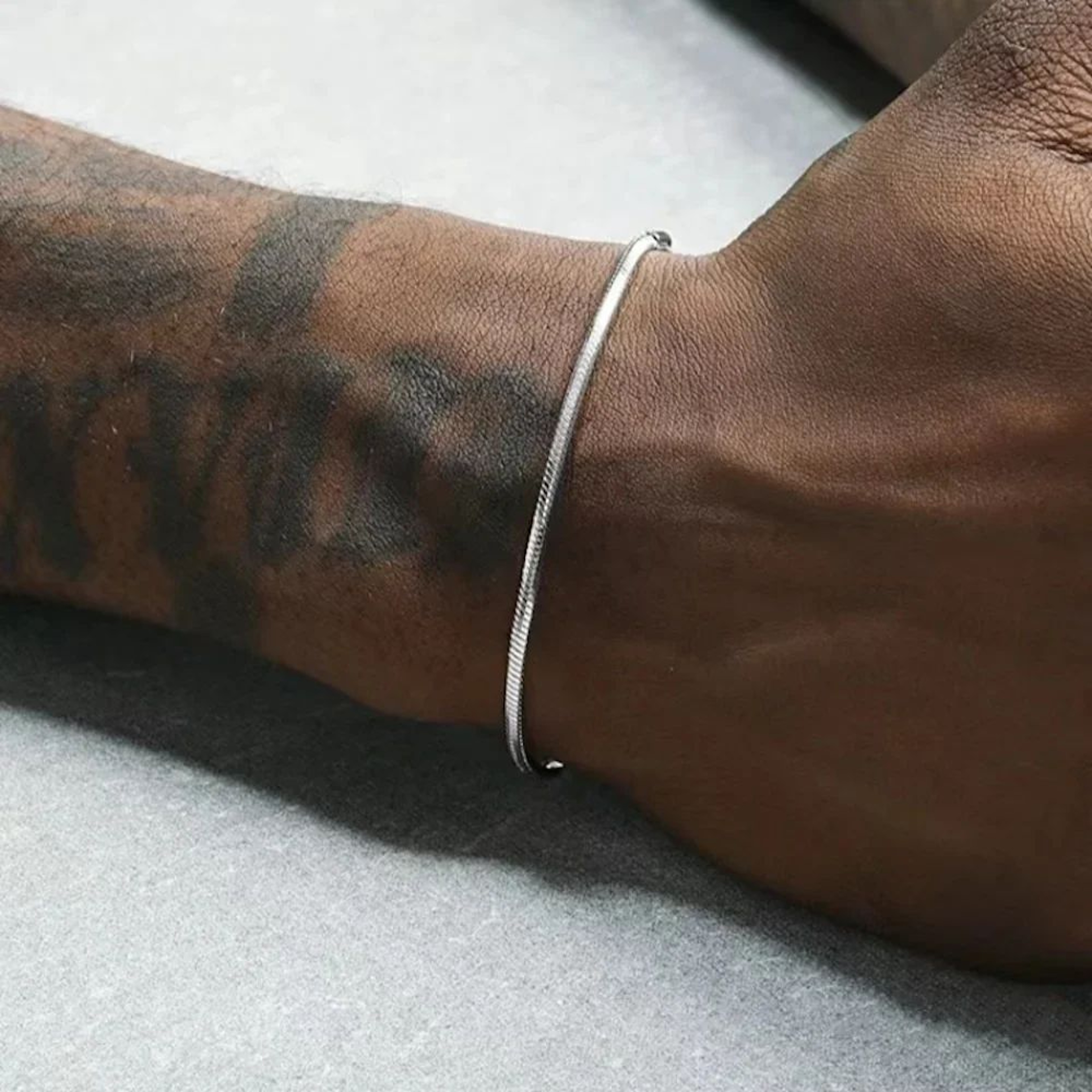 925 Sterling Silver 3 Mm Snake Chain Bracelet  Classic Polished Link Bracelet For Women  Men 2
