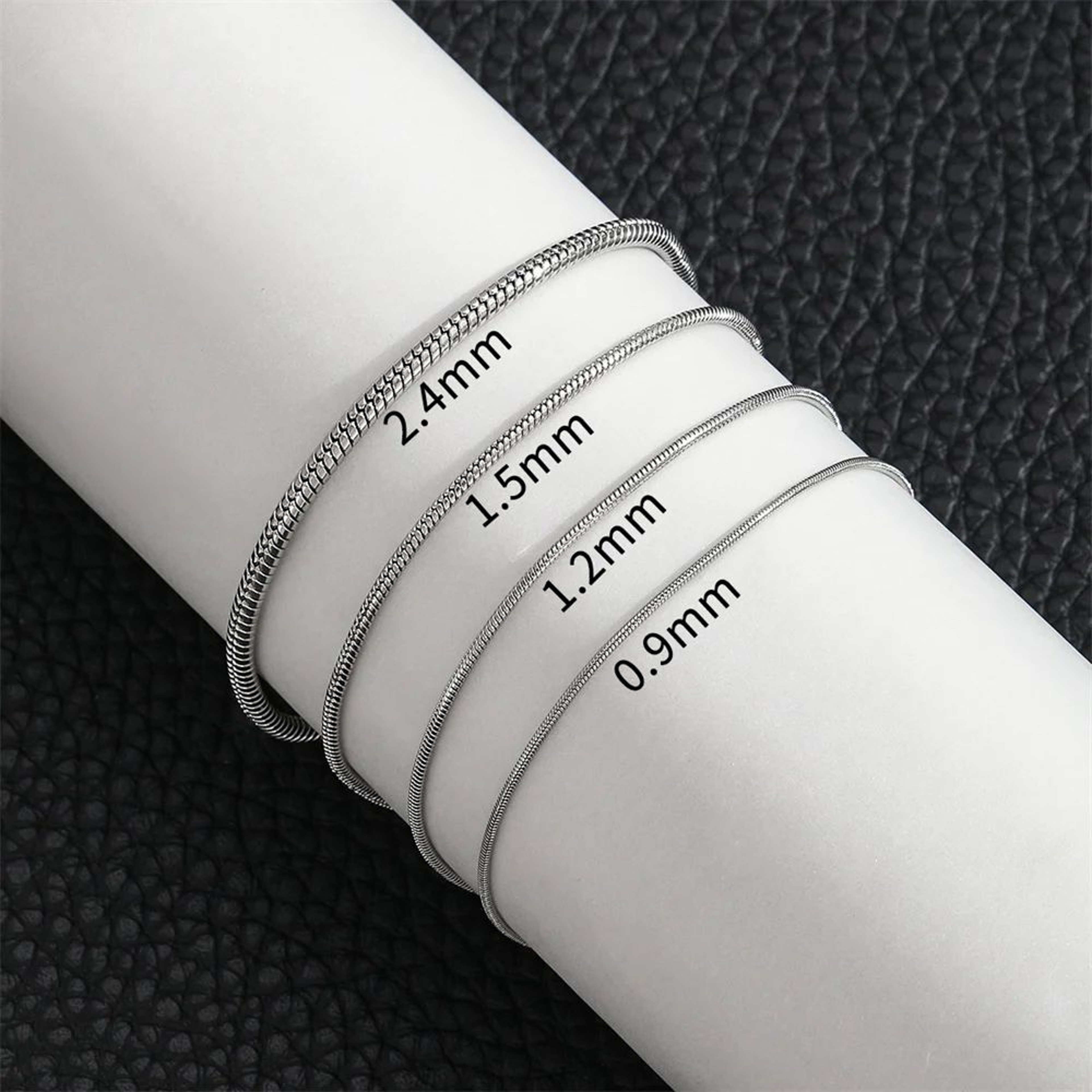 Stainless Steel Snake Chain Bracelet  185 Cm Gold Tone Retro Link Bracelet For Women  Men 3