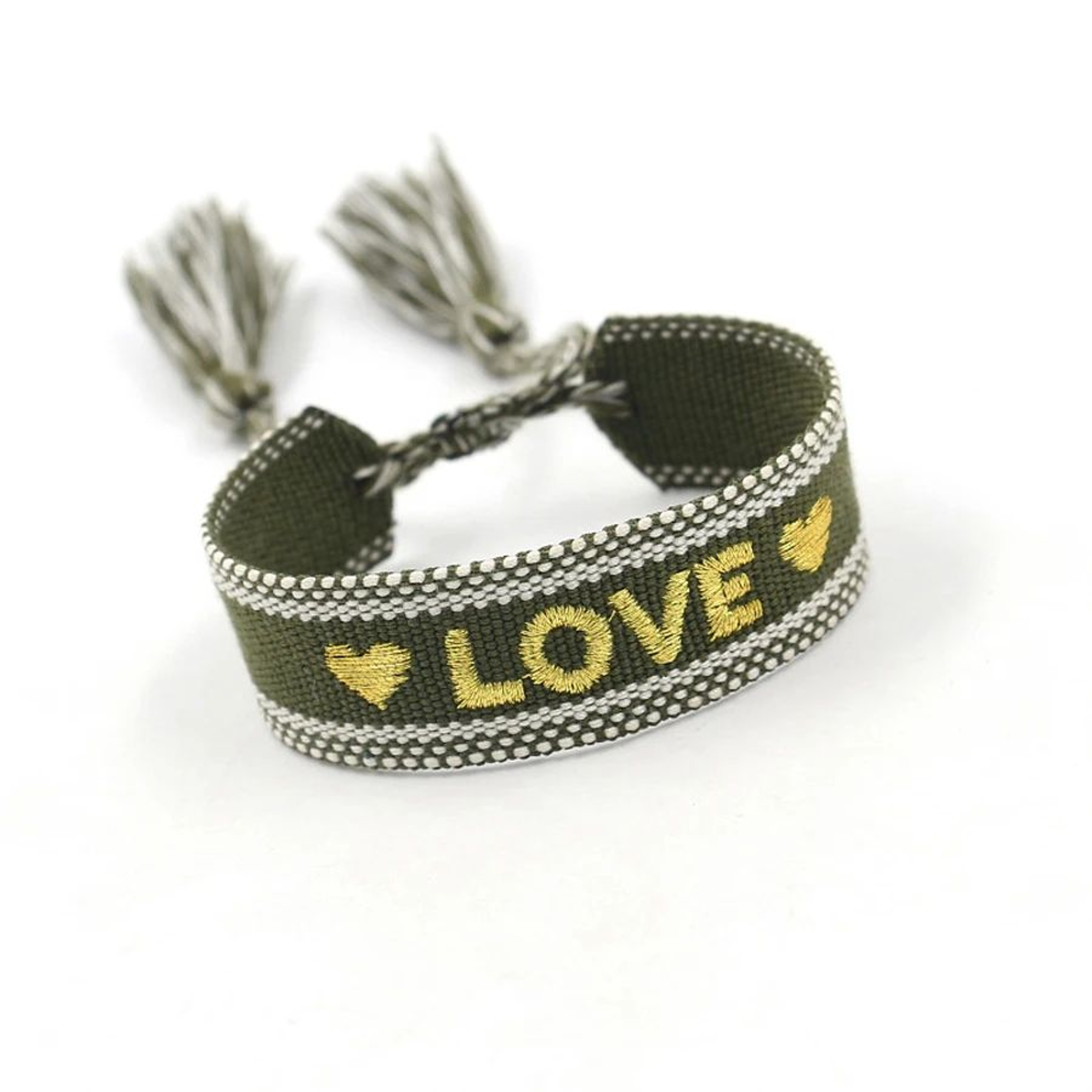 Boho Woven Friendship Wrap Bracelet  Handmade Braided Love Heart Embroidered Adjustable Rope Bracel 26