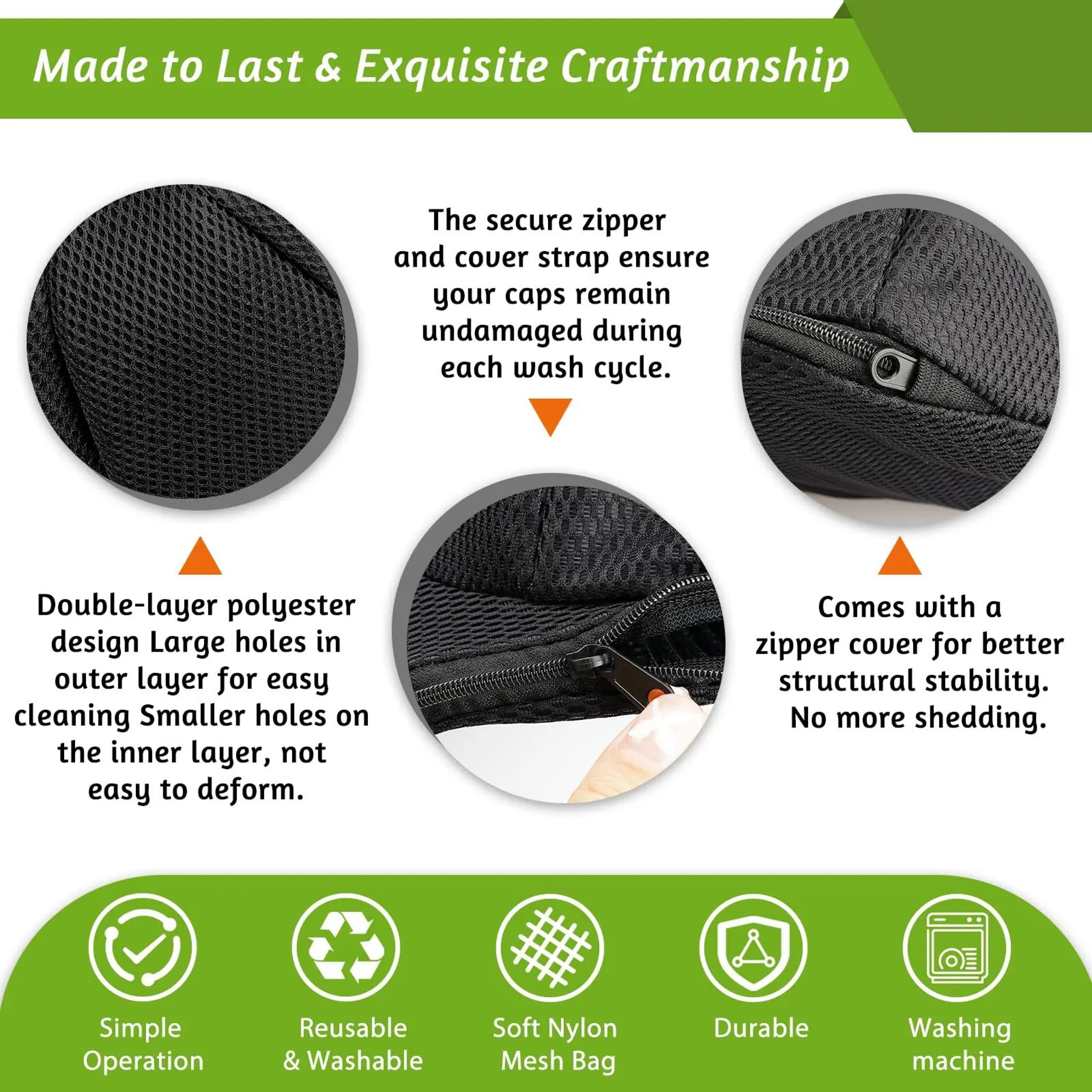 Hat Washer Cage With Mesh Laundry Bag  Baseball Cap Washing Frame For Washing Machine  Dishwasher A 3