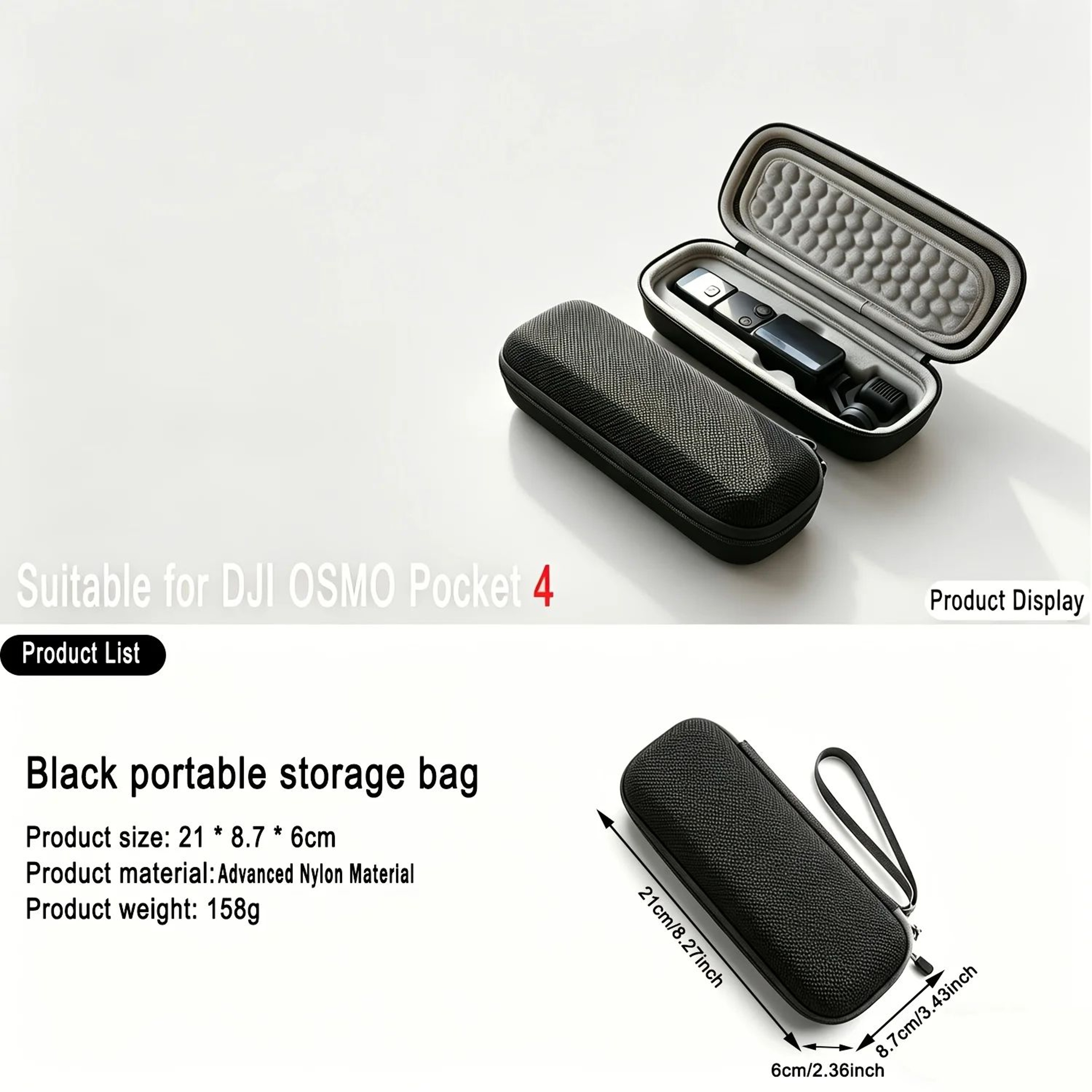 DJI Osmo Pocket 4 Hard Carrying Case  Portable Protective Storage Bag For Camera  Accessories 6