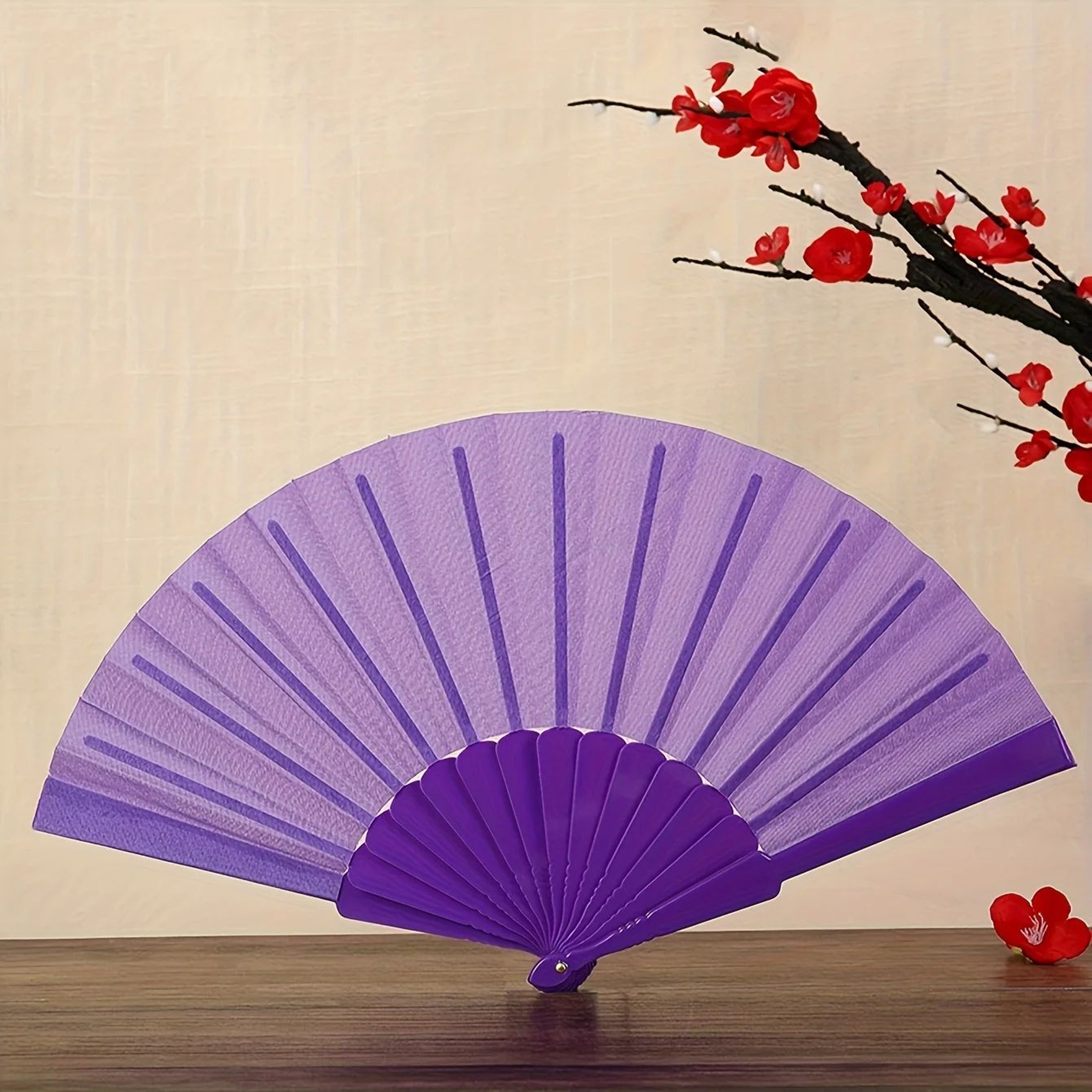 Solid Color Folding Hand Fan  Portable Elegant Fan For Weddings Parties Home Decor  Gifts 1