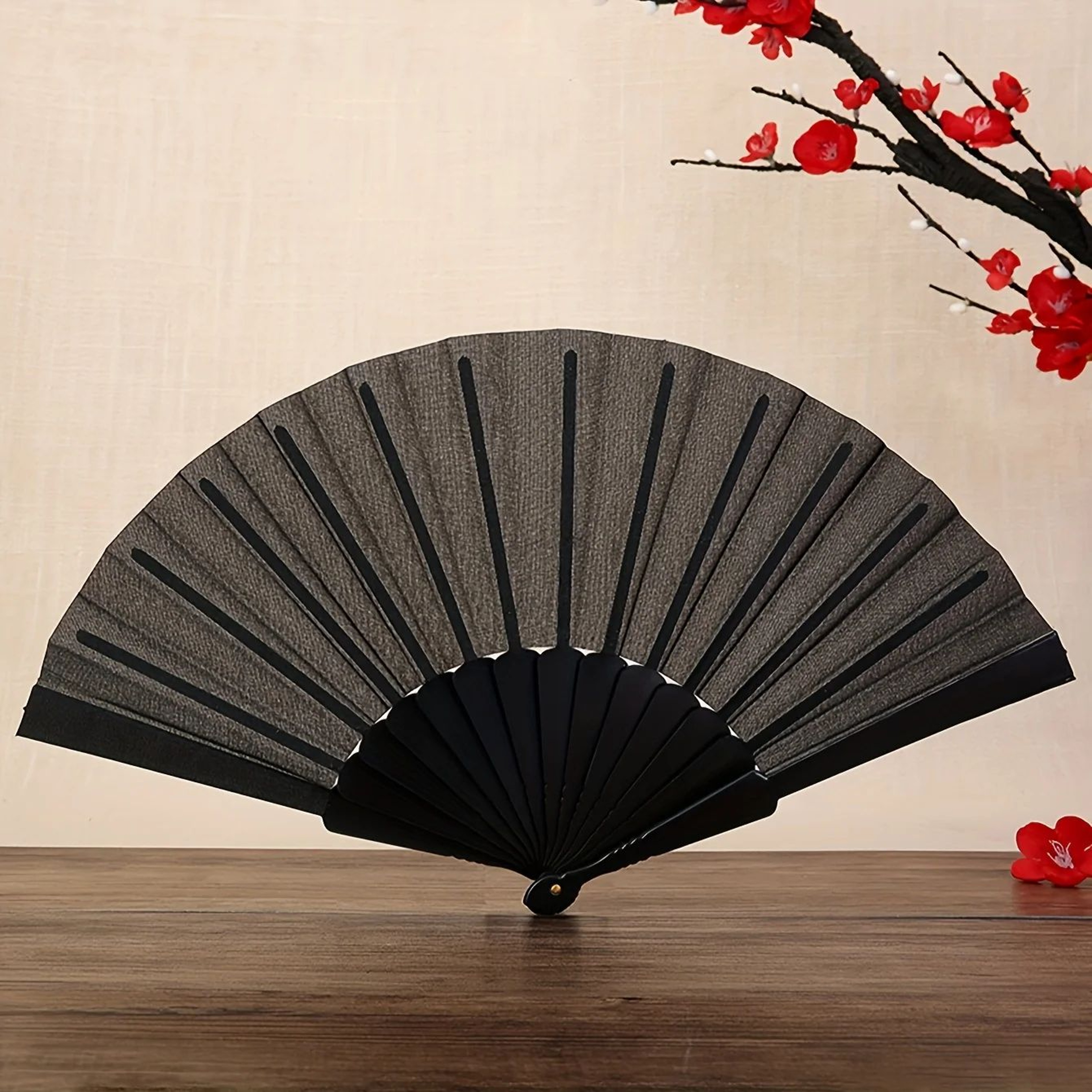 Solid Color Folding Hand Fan  Portable Elegant Fan For Weddings Parties Home Decor  Gifts 6