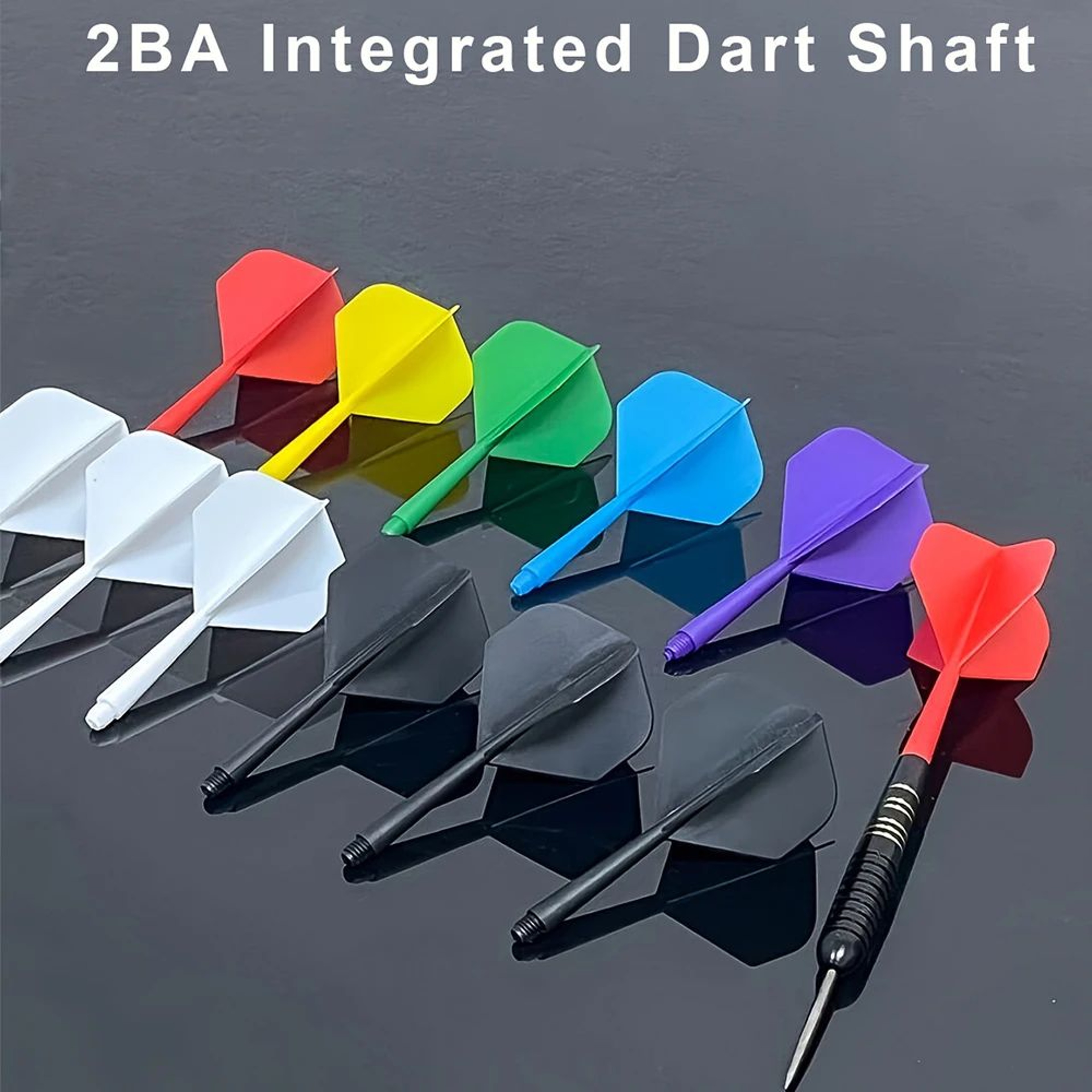 3pcs 2BA Integrated Plastic Dart Shaft Set  HighStrength AntiFall Durable Dart Accessories 0