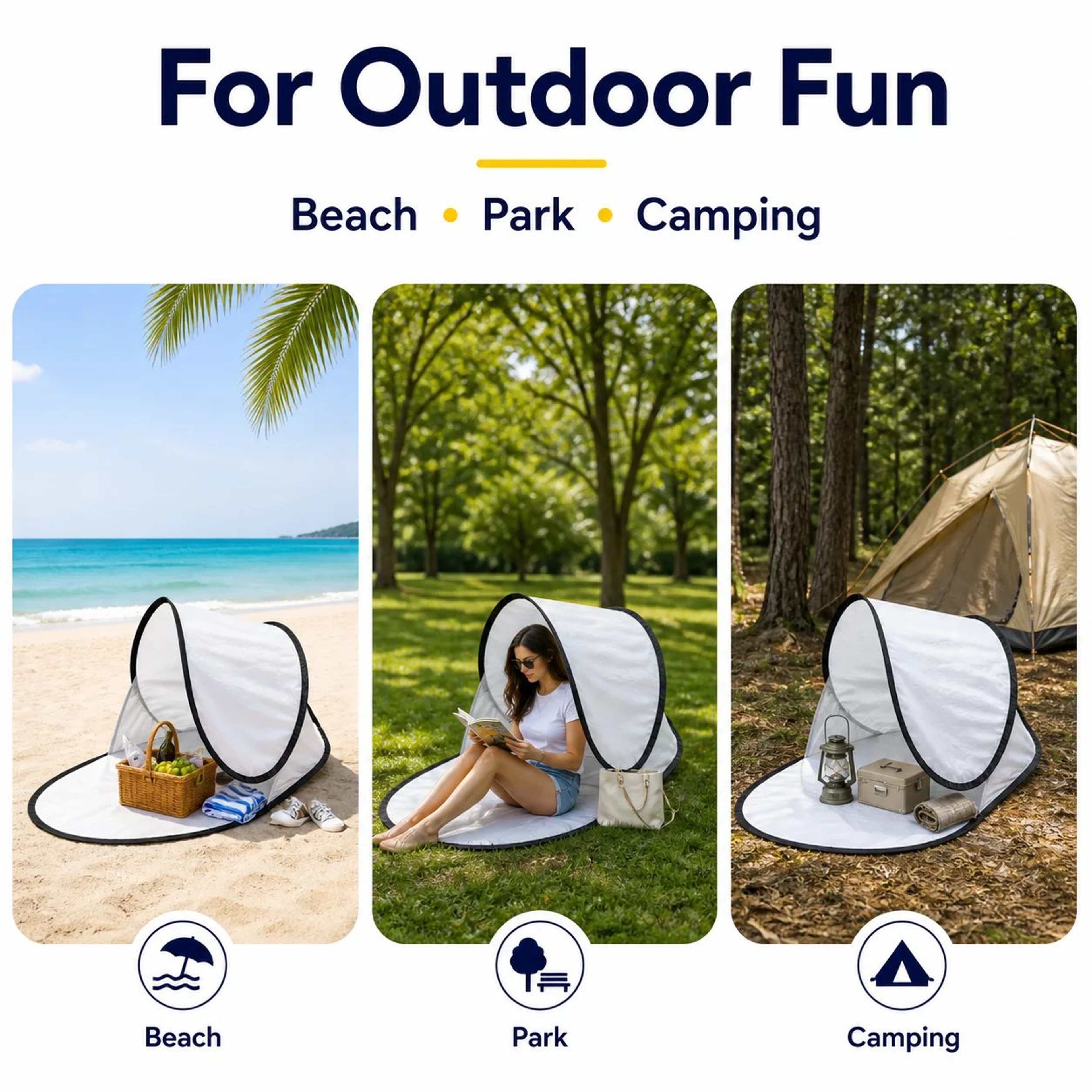 Automatic PopUp Beach Tent  Portable UV Protection Sun Shelter For Camping Fishing Picnics  Outdoor 4