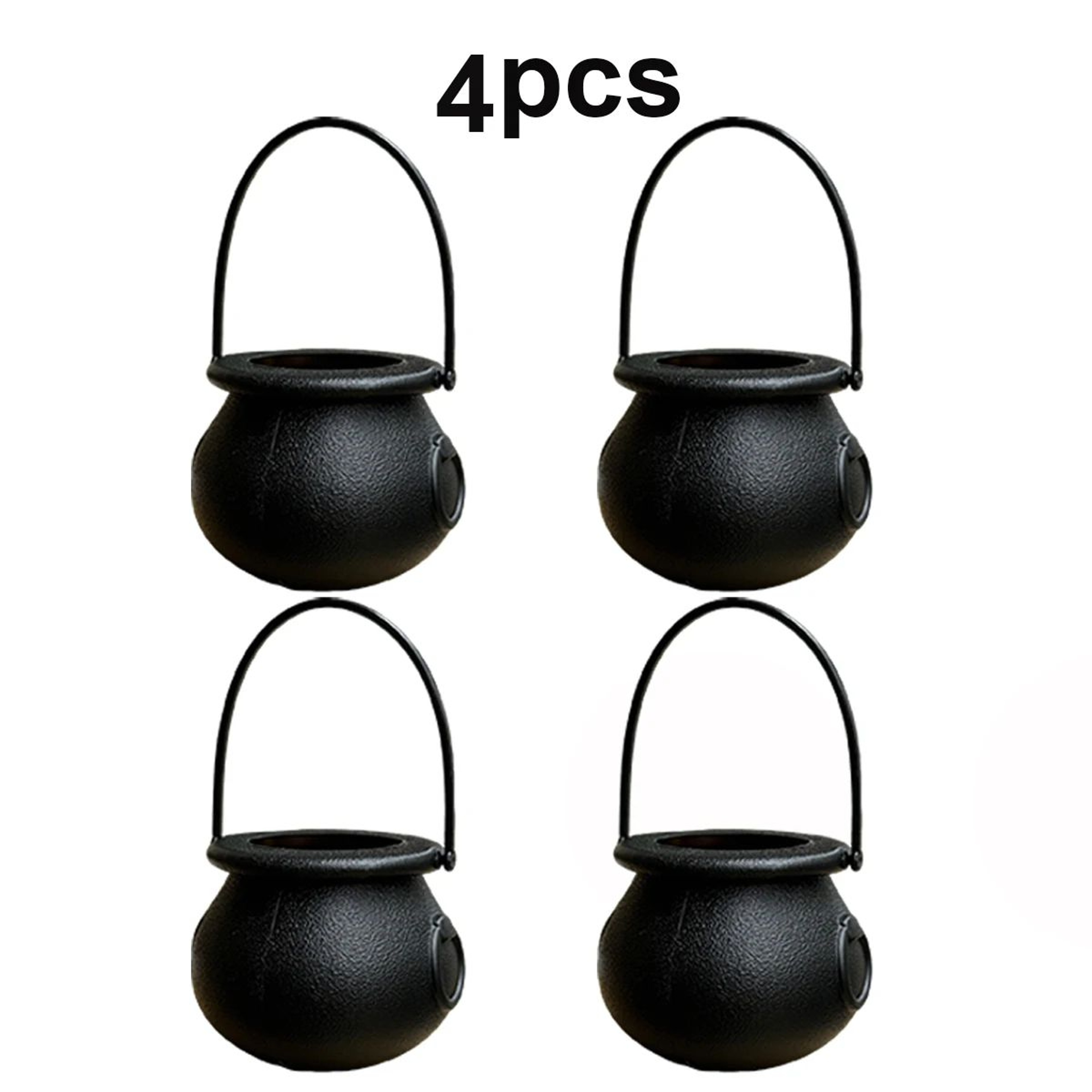 Halloween Witch Cauldron Candy Buckets Set  Plastic TrickorTreat Candy Bowl For Halloween Easter  P 8
