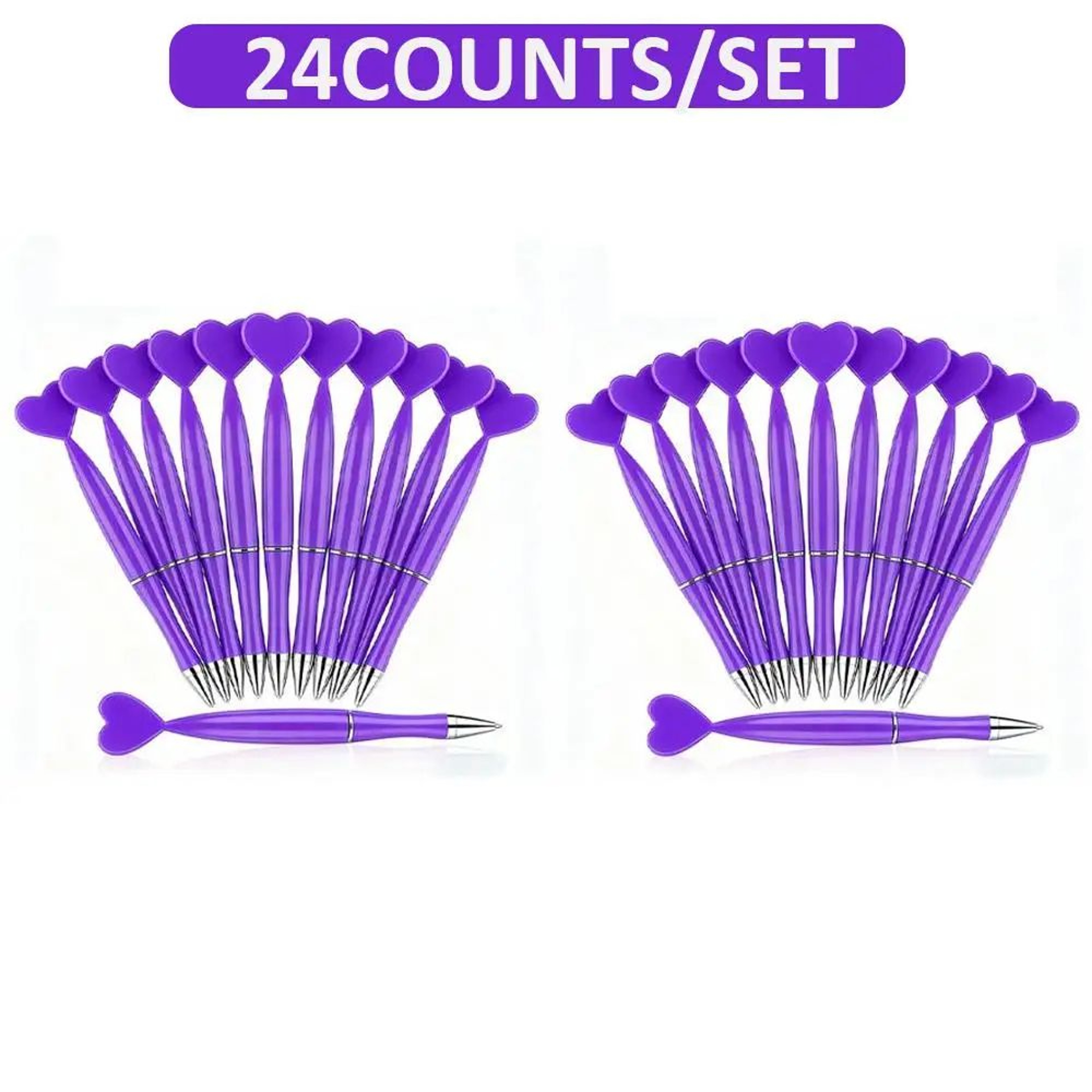 12pcs HeartShaped Ballpoint Pen Set  Valentines Day Gift Pens For School Office Weddings  Party Fav 9