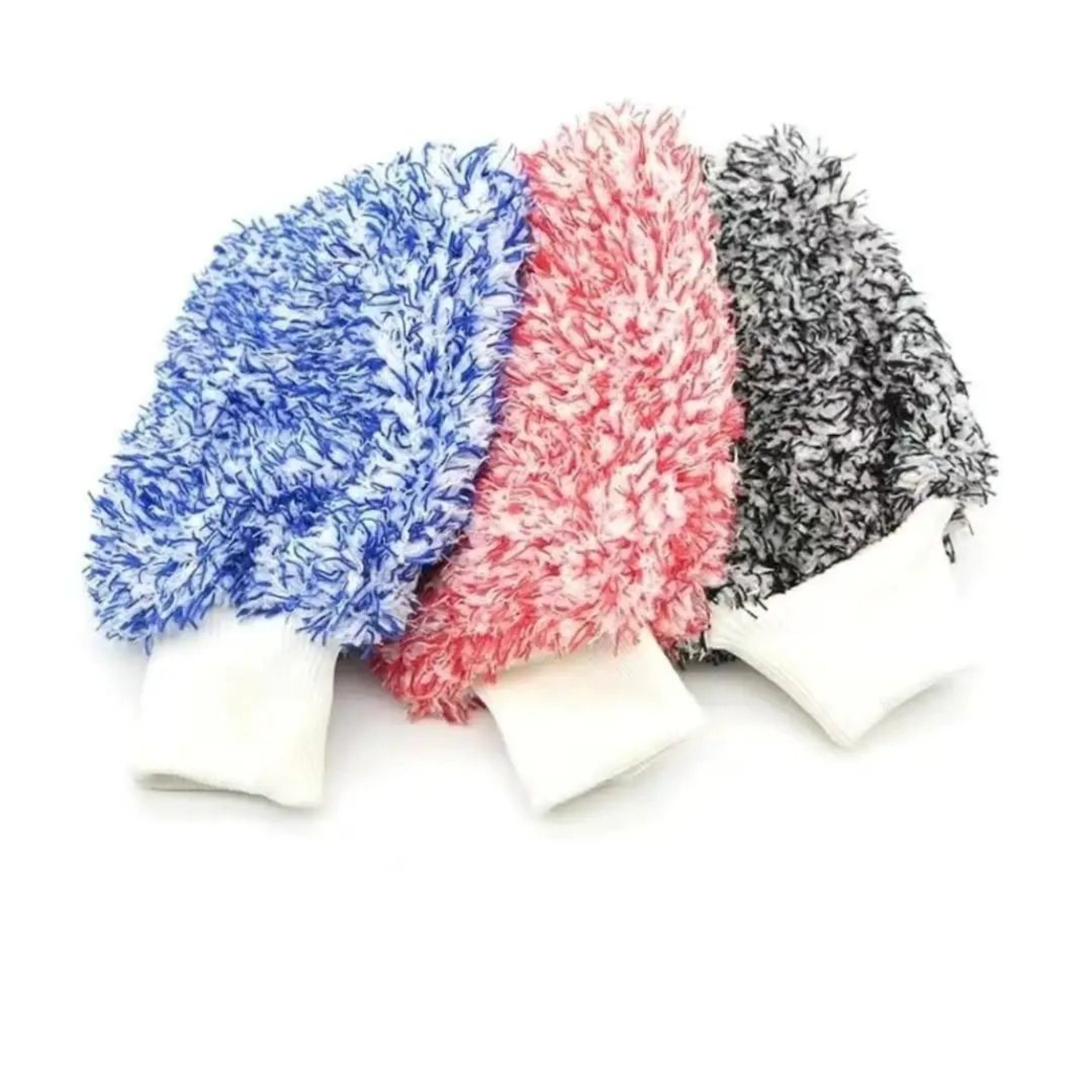 3pcs UltraFine Microfiber Car Wash Gloves  Thick Absorbent Cleaning Mitts For Auto Detailing  Car C 9