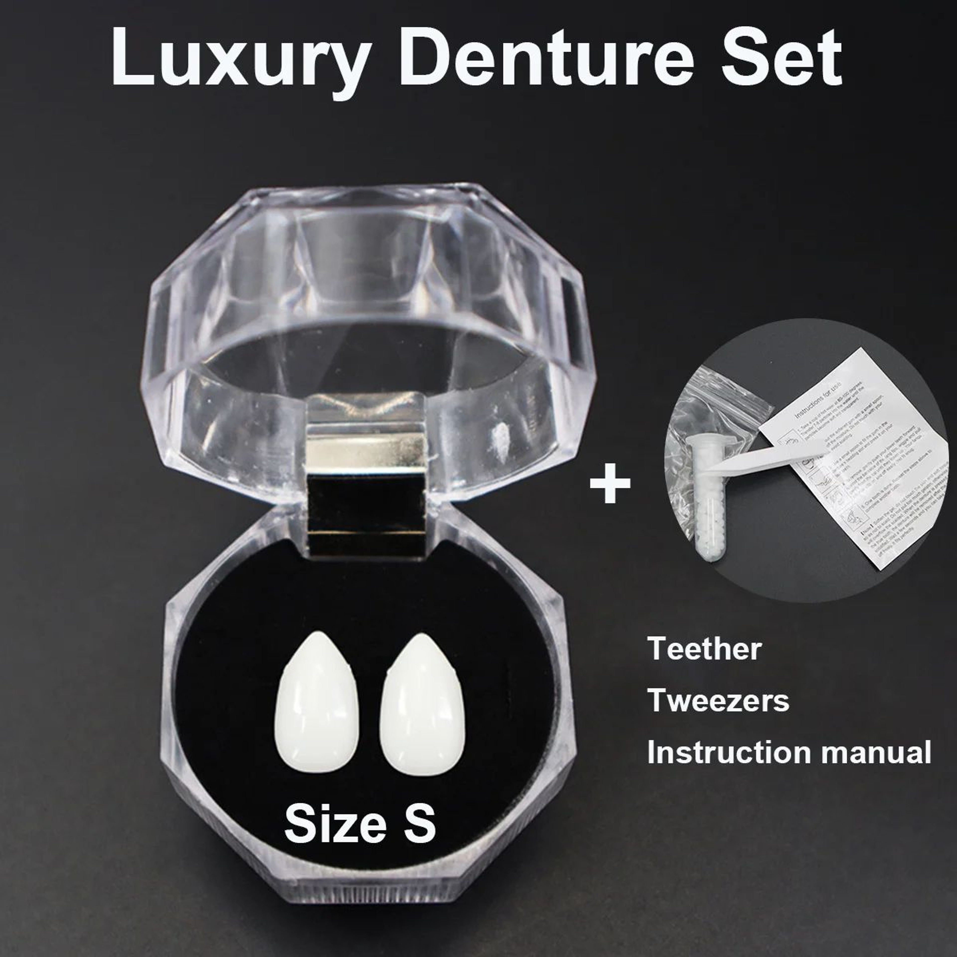 Reusable Halloween Vampire Fangs Dentures – Realistic Zombie Costume Teeth for Cosplay, Parties & Horror Makeup – view 7