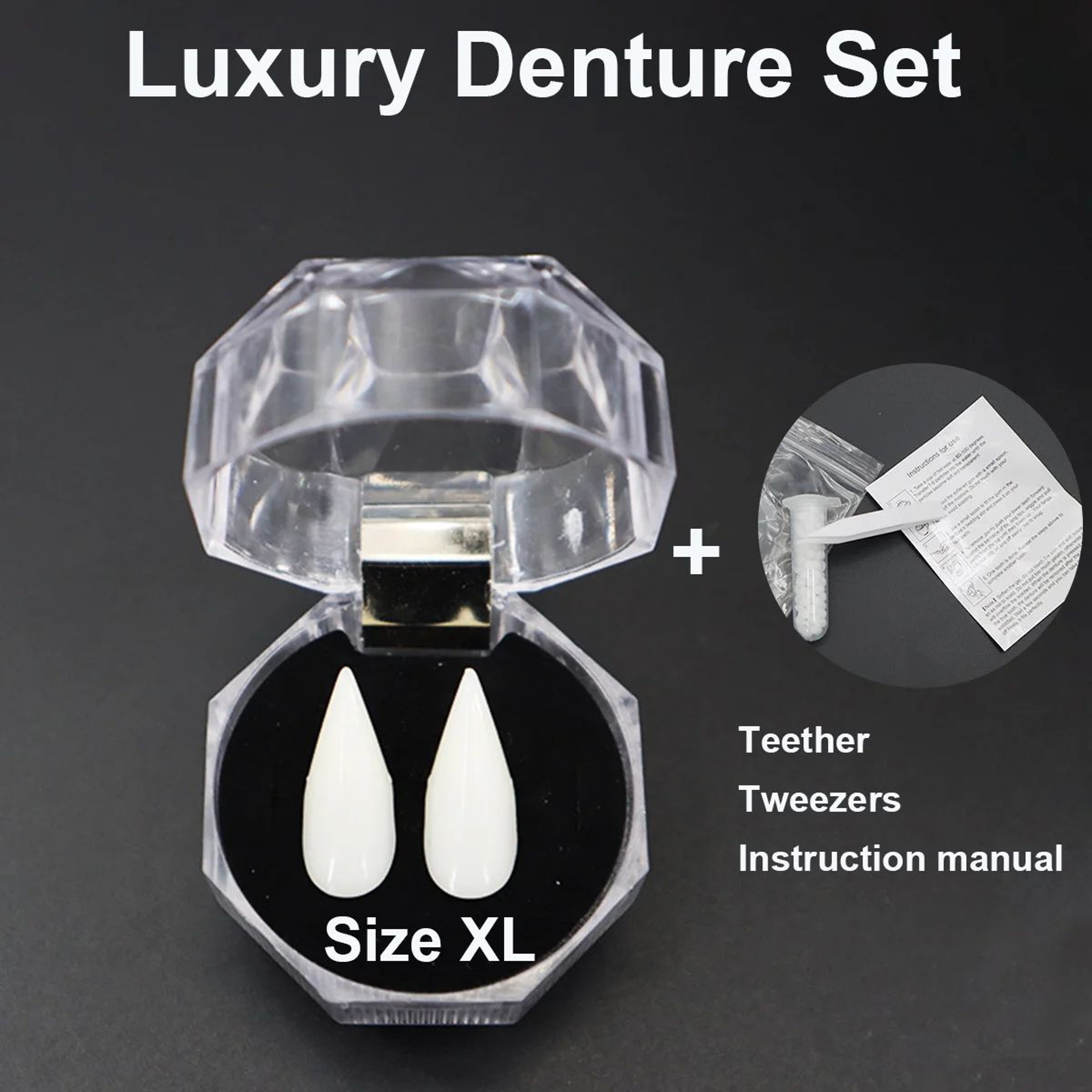 Reusable Halloween Vampire Fangs Dentures – Realistic Zombie Costume Teeth for Cosplay, Parties & Horror Makeup – view 10