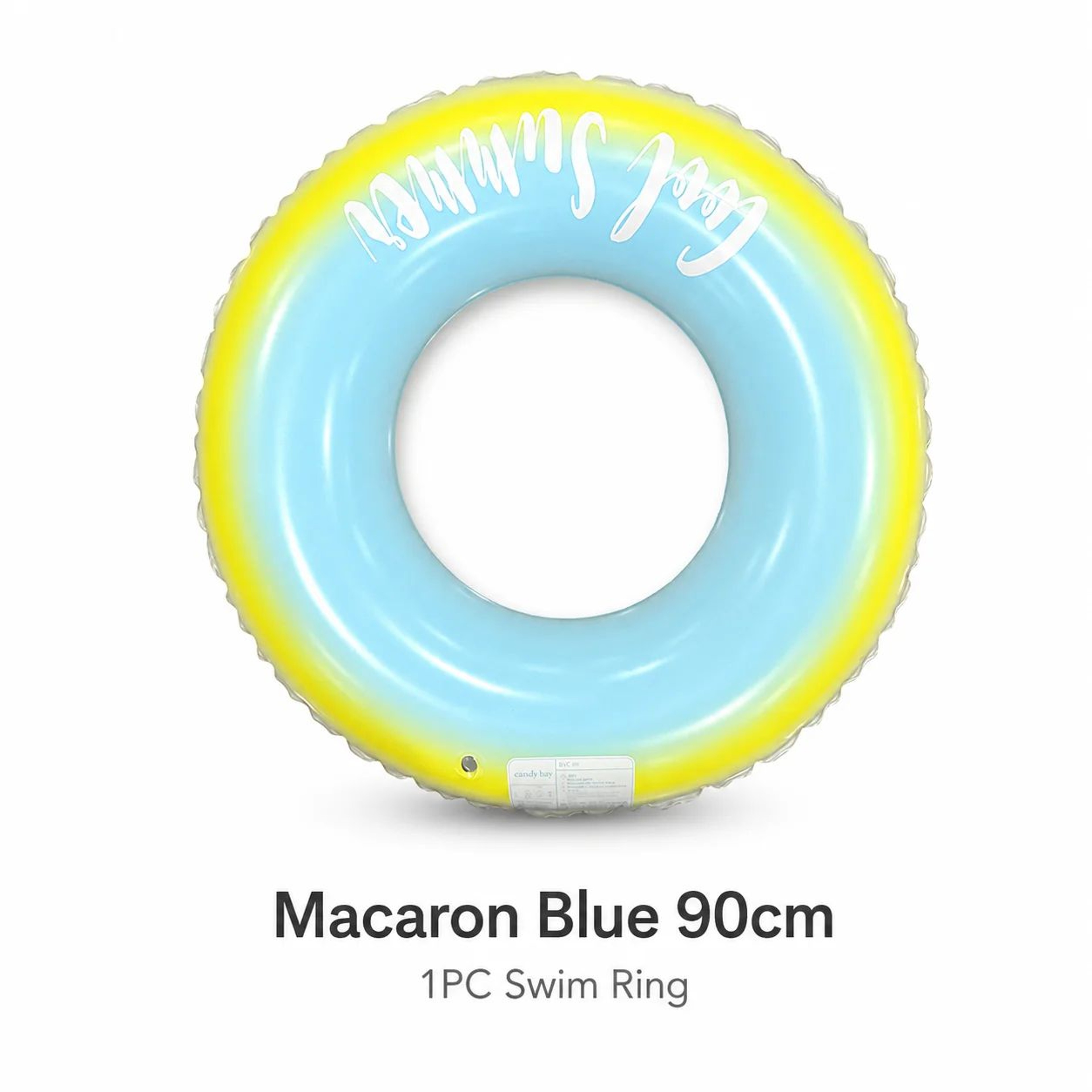 Transparent Inflatable Swim Ring Pool Float  Adult PVC Beach Tube With Handles  Glitter 354394 In 7