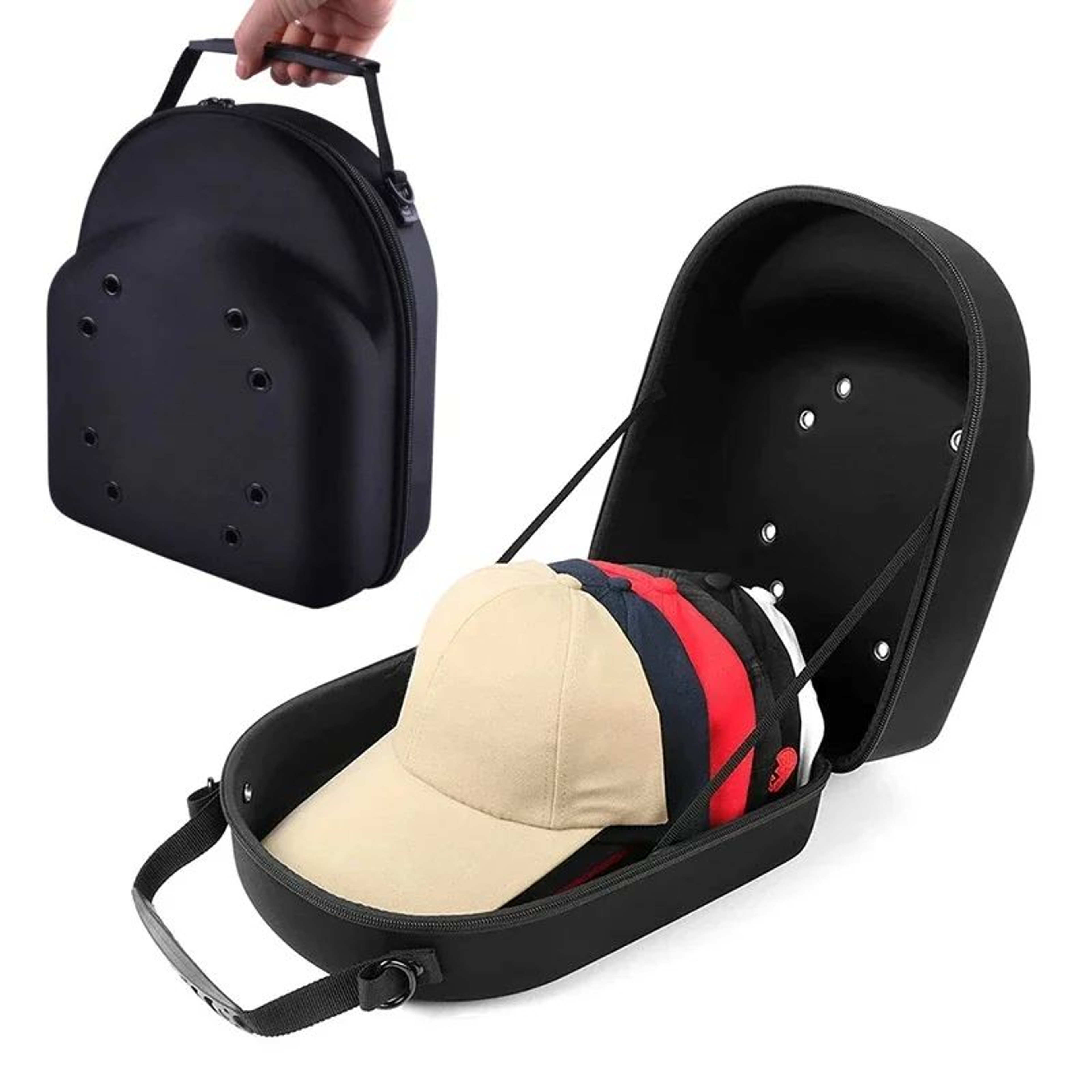EVA Baseball Cap Carrying Case  Hard Shell Hat Storage Travel Bag For Baseball Caps  Snapback Hats 1