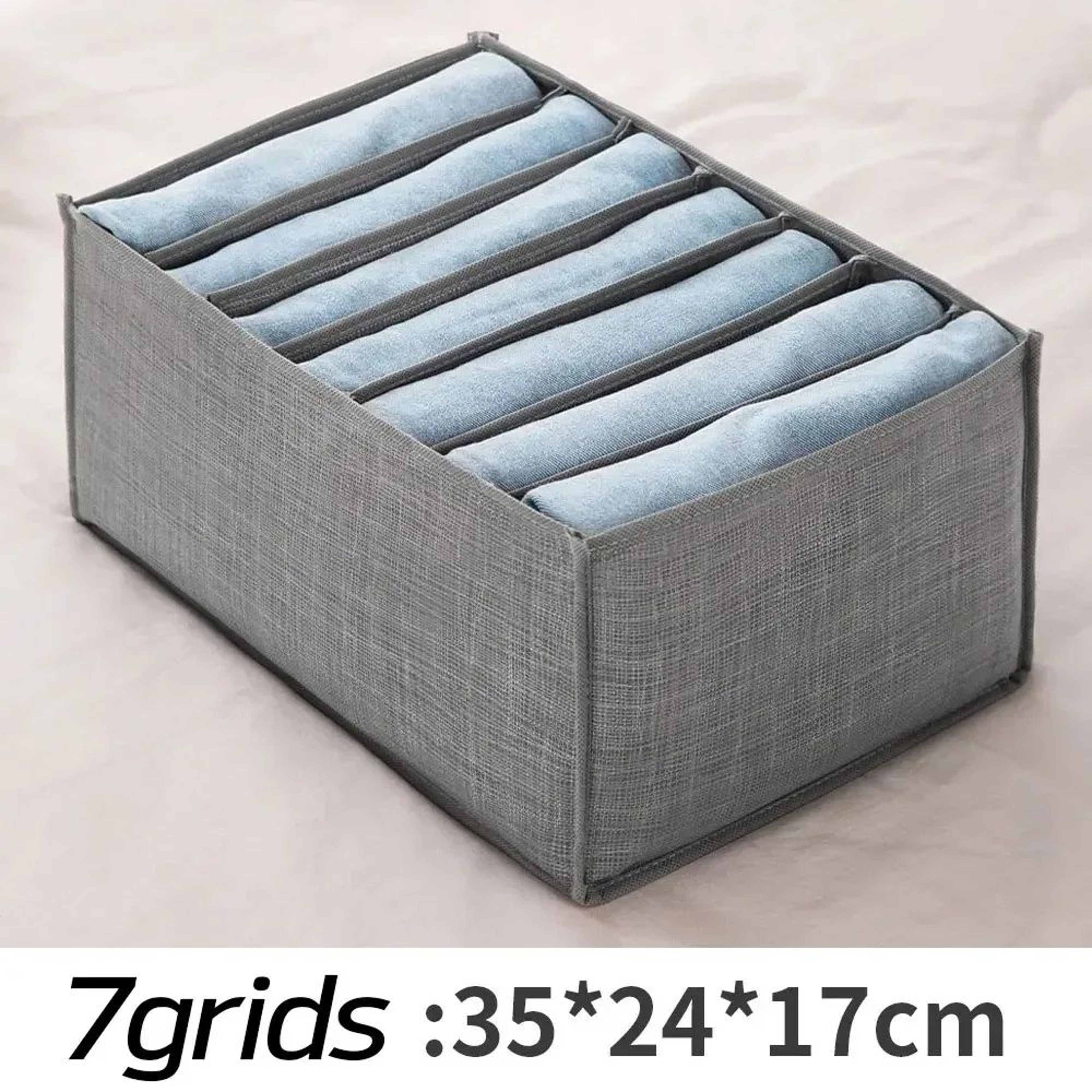 Foldable Jeans Pants Storage Box  Wardrobe Clothes Organizer For Jeans TShirts Underwear Bras  Sock 6