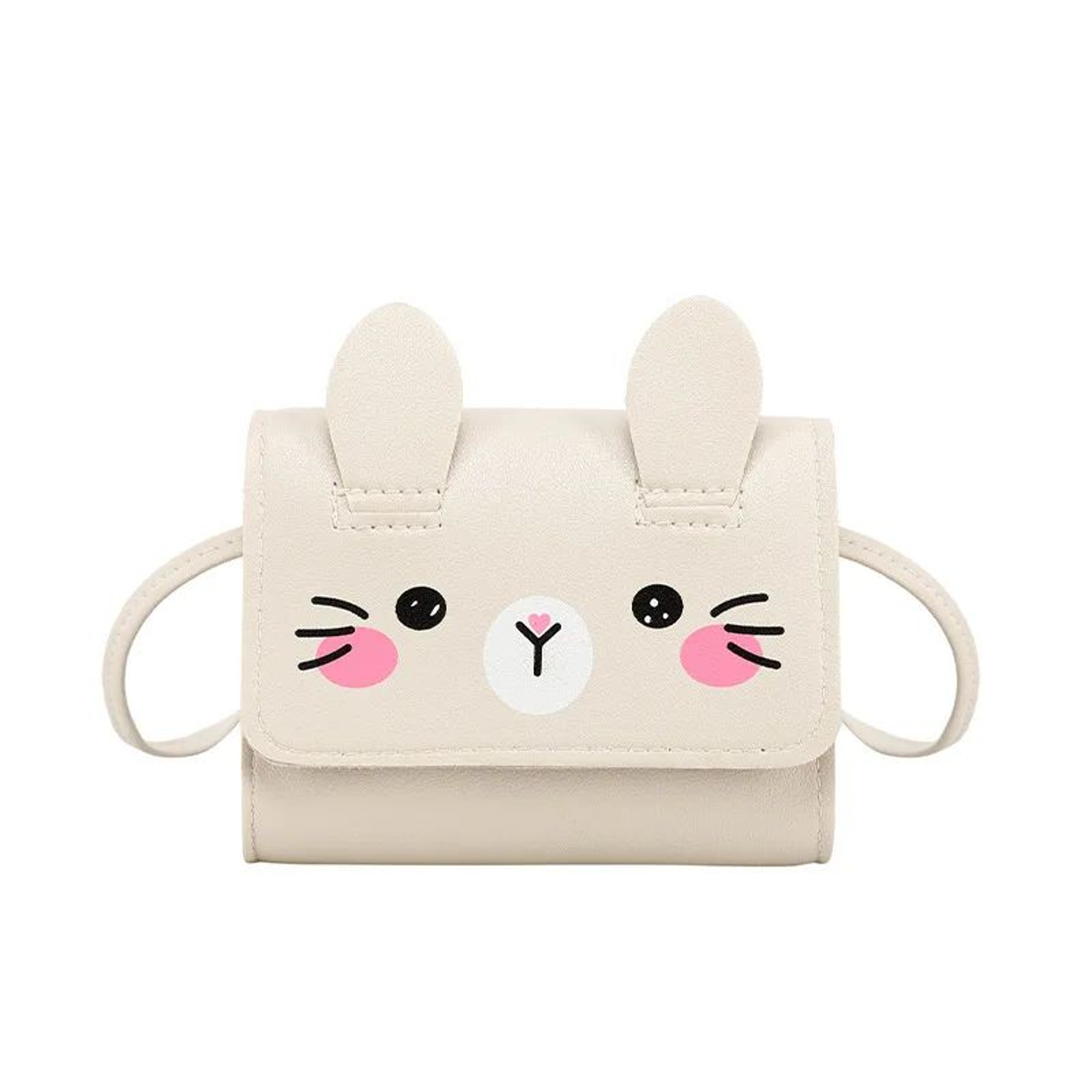 Cute Mini PU Crossbody Bag  Printed Small Square Shoulder Bag DIY Coin Purse  Red Envelope Pouch 1