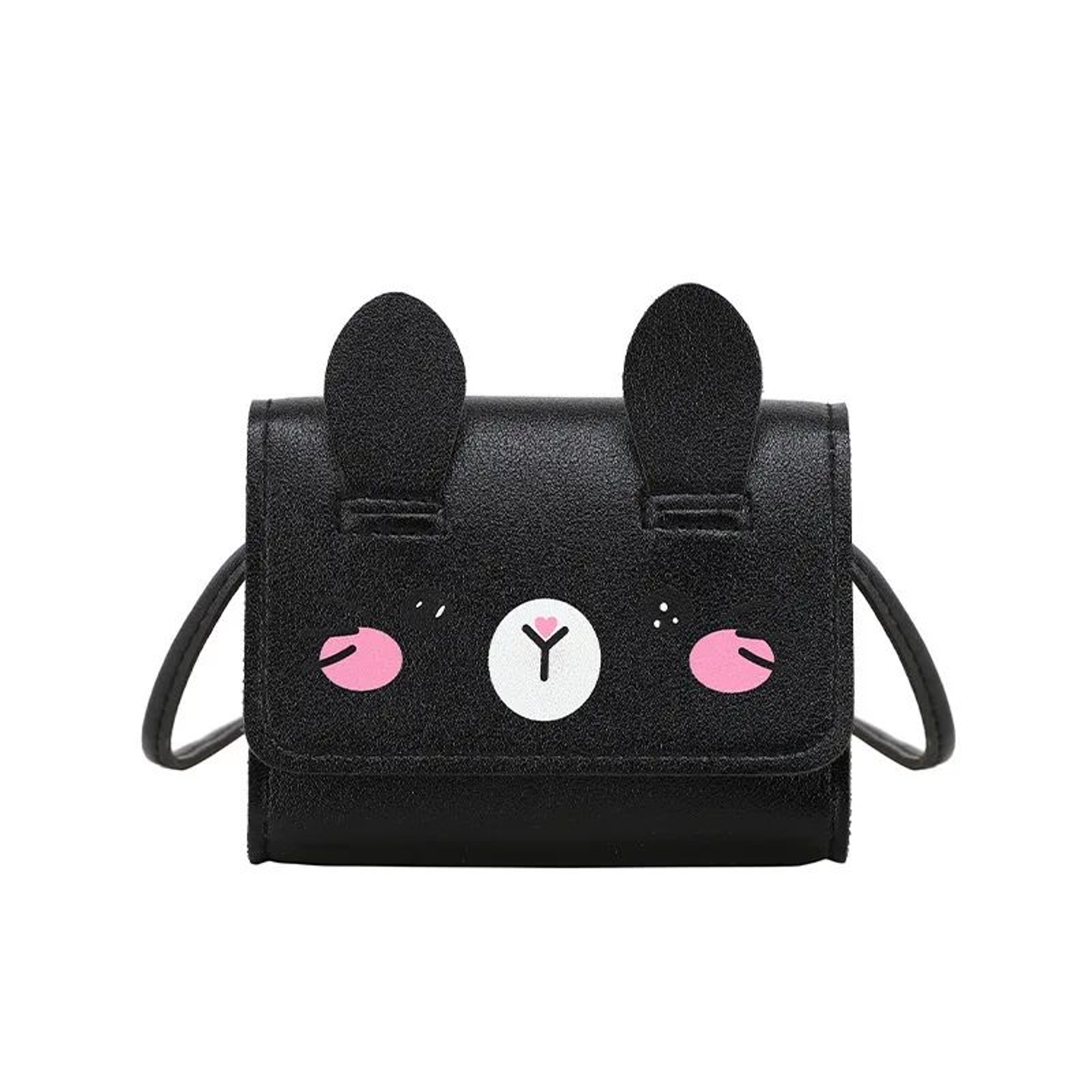 Cute Mini PU Crossbody Bag  Printed Small Square Shoulder Bag DIY Coin Purse  Red Envelope Pouch 0