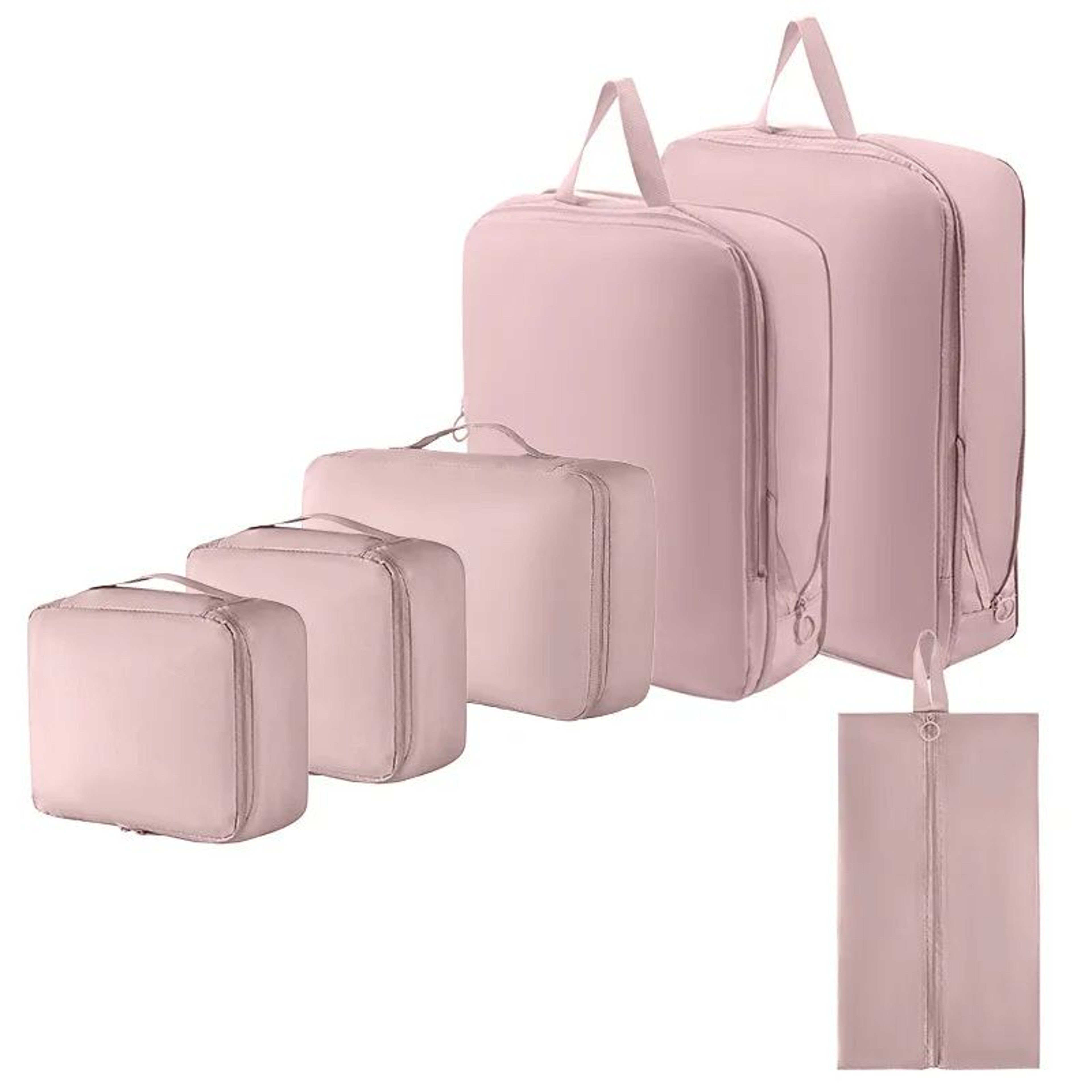 6pcs Waterproof Travel Storage Bag Set  Packing Cubes Shoe Bag  Makeup Organizer For Suitcase Lugga 10