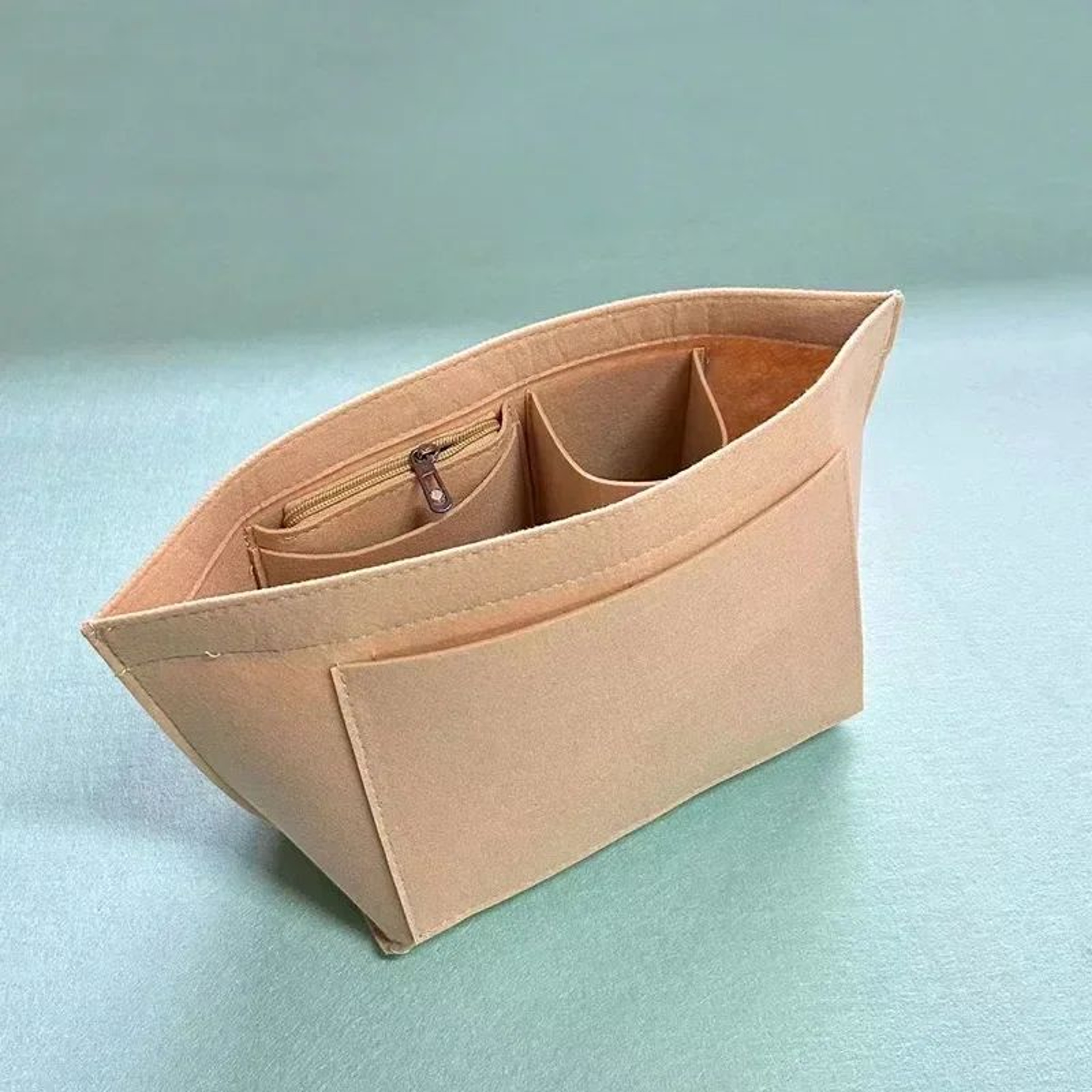 Felt Handbag Organizer Insert  Tote Bag Liner With Cosmetic Storage  MultiPocket Purse Organizer 1