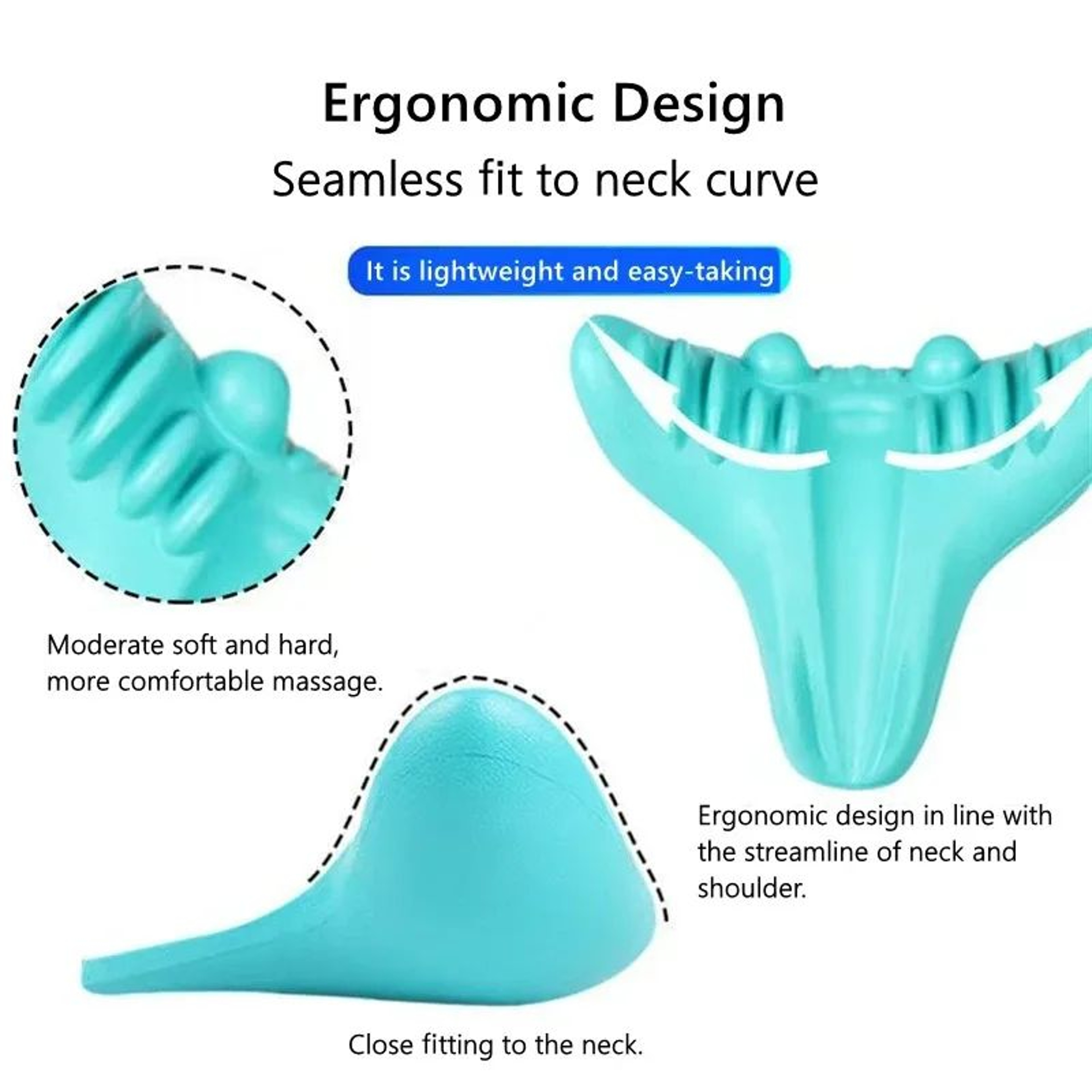 Ergonomic Cervical Neck Traction Pillow  Neck  Shoulder Relaxer Acupressure Neck Stretcher Massage  5