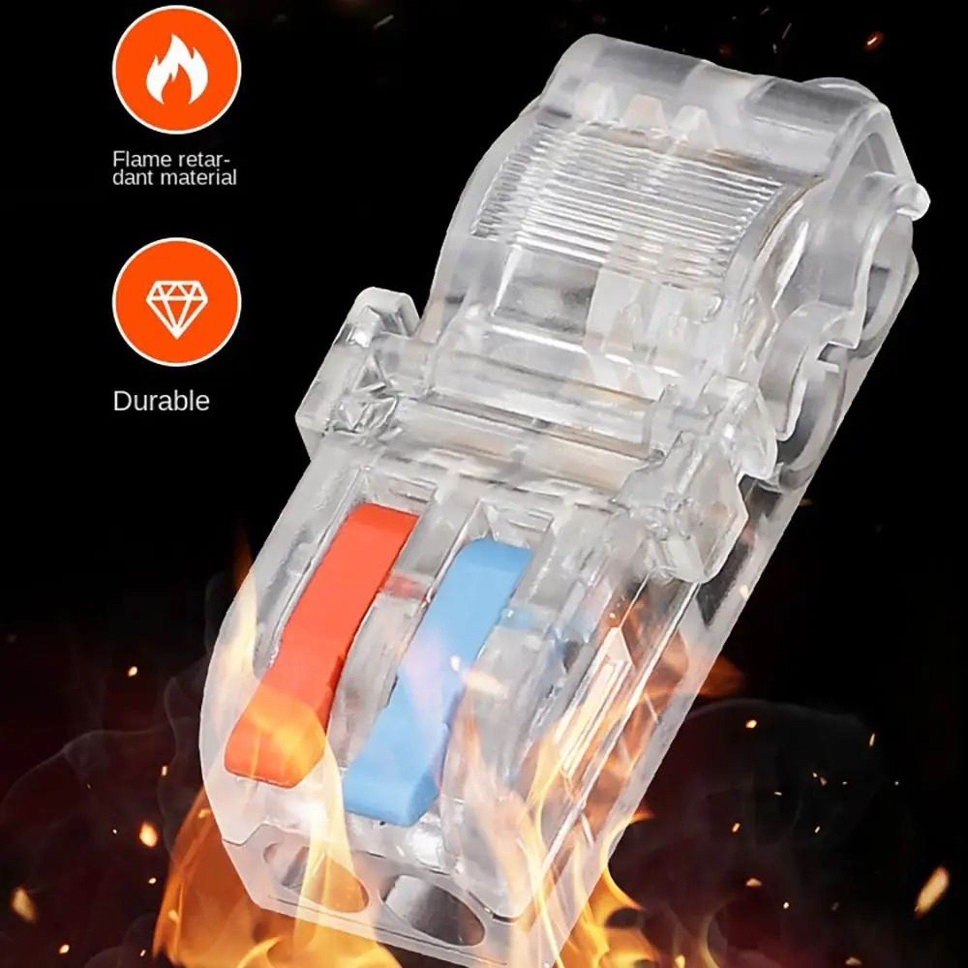 Mini TType Quick Wire Connector  Insulated Electrical Splice Terminal Block For Fast Cable Connecti 3